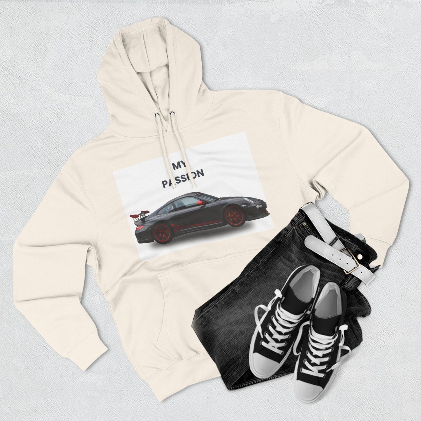 Cool Car Enthusiast Hoodie, Graphic Fleece Sweatshirt, Auto Lover Gift, Motorsport Apparel, Car-Themed Hoodie