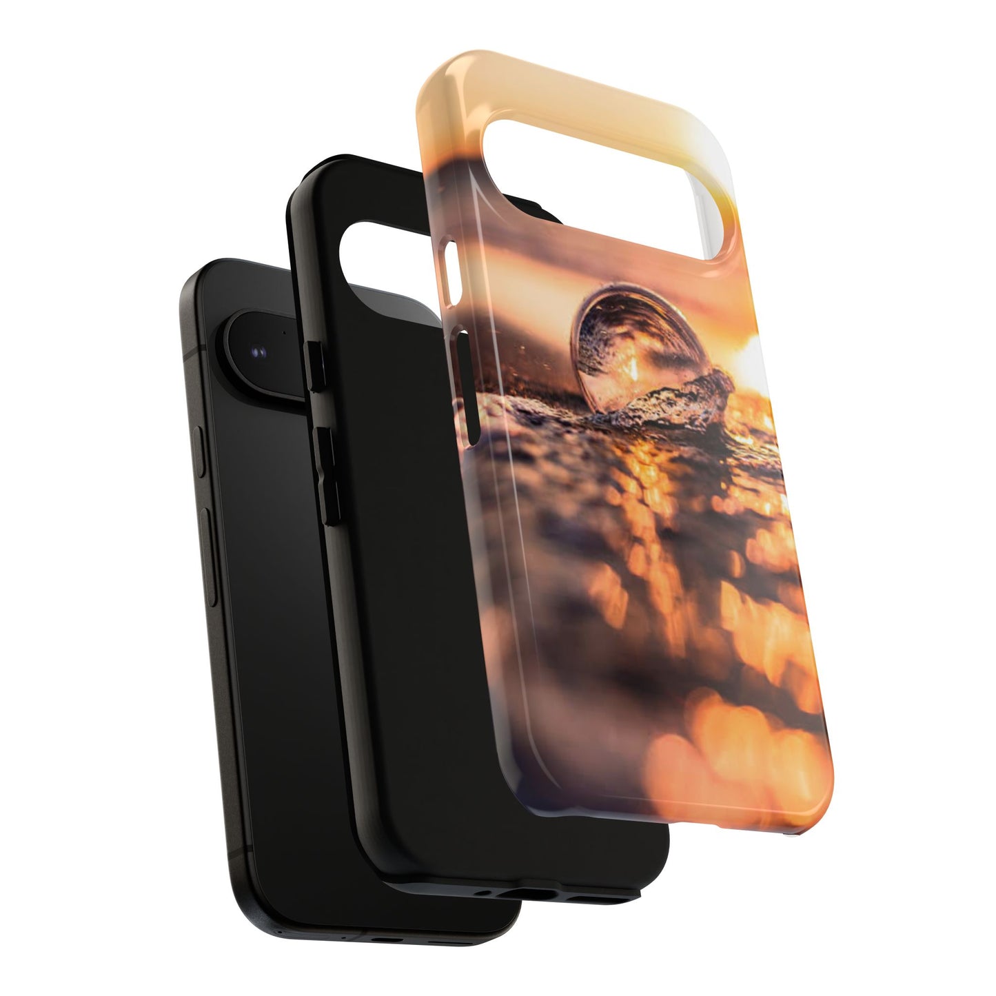 Sunset Bubble Phone Case, Tough Cases, Beach Lover Gift, Summer Vibes, Cell Phone Accessories, Unique Design, Nature Photography