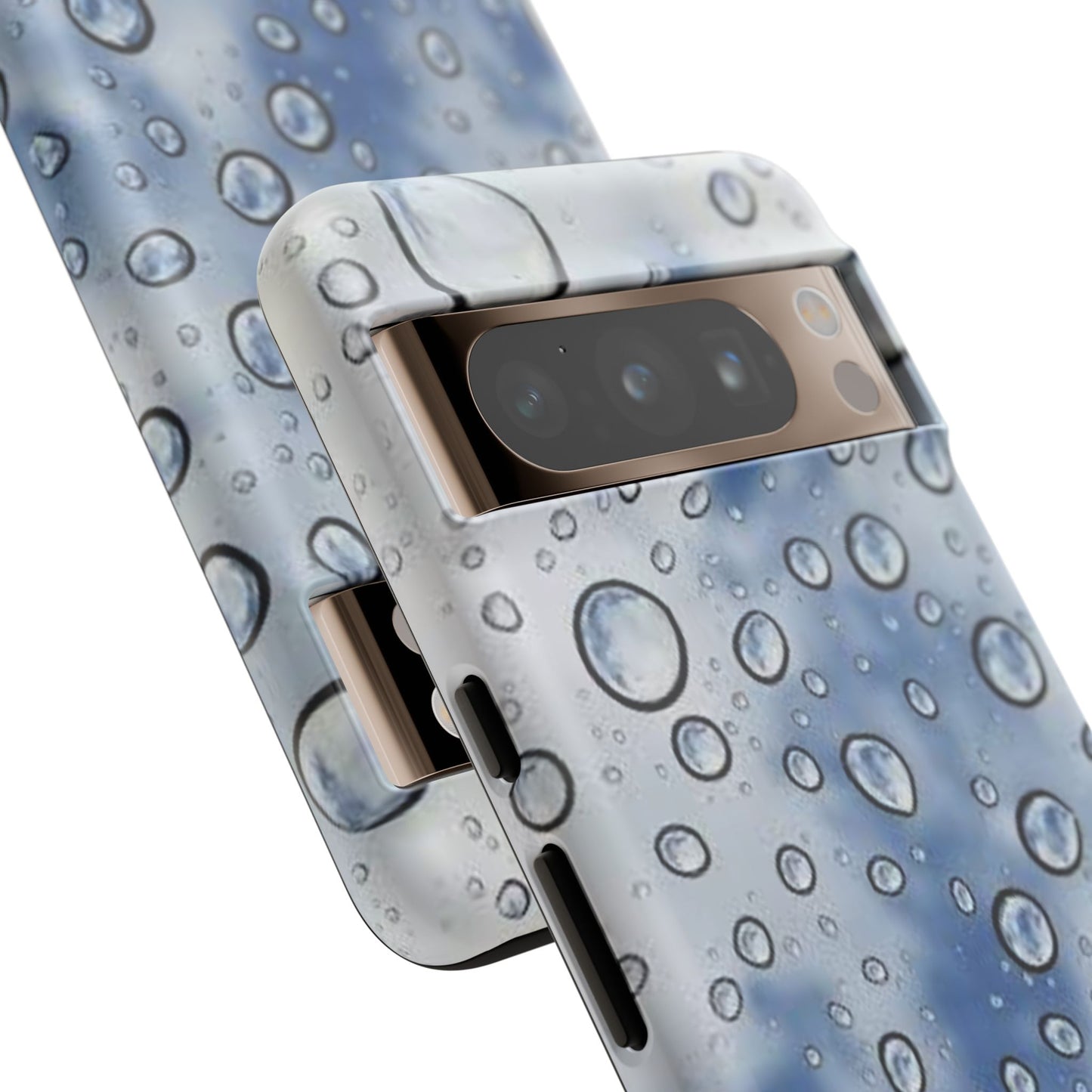Blue Water Droplet Phone Case, Tough Cases for Protection, Stylish Cellphone Cover, Unique Gifts for Her, Durable and Trendy