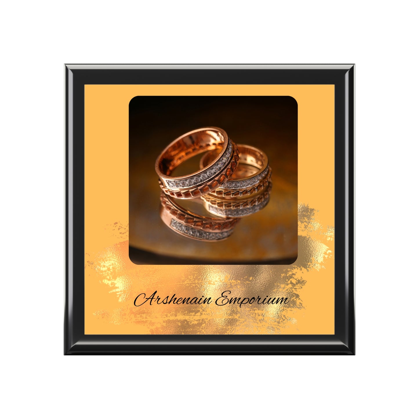 Elegant Jewelry Box for Rings, Personalized Gift, Keepsake Organizer, Ideal for Weddings, Anniversaries, Birthdays