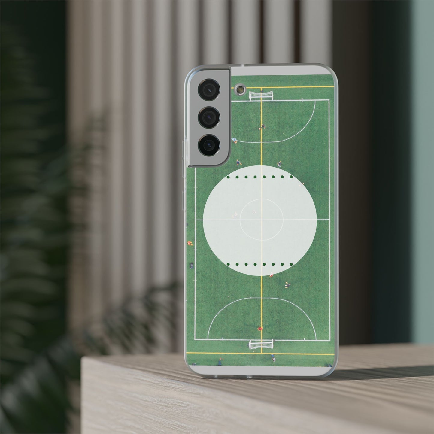 Soccer Field Phone Cases, Sporty Flexi Cases for Sports Lovers, Gift for Athletes, Unique Phone Cover, Perfect for Game Day