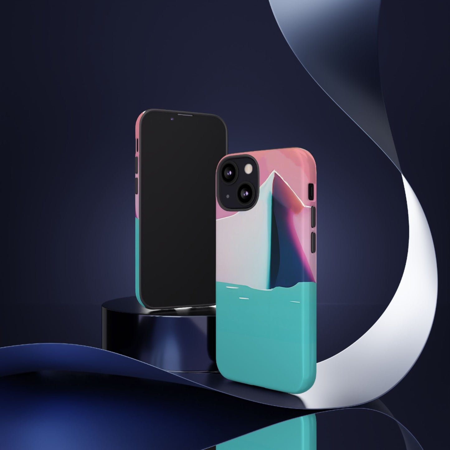 Trendy Phone Case - Abstract Iceberg Design, Phone Cover, Gift for Her, Unique Tech Accessory, Cool Aesthetic