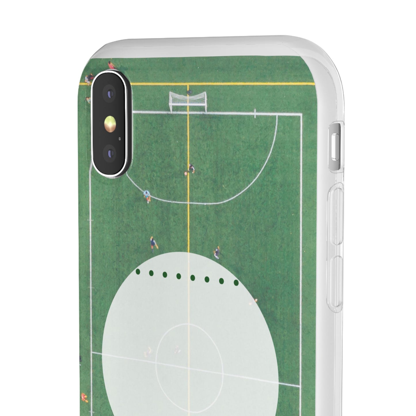 Soccer Field Phone Cases, Sporty Flexi Cases for Sports Lovers, Gift for Athletes, Unique Phone Cover, Perfect for Game Day
