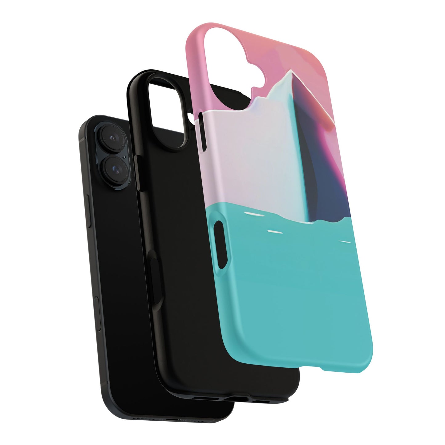 Trendy Phone Case - Abstract Iceberg Design, Phone Cover, Gift for Her, Unique Tech Accessory, Cool Aesthetic
