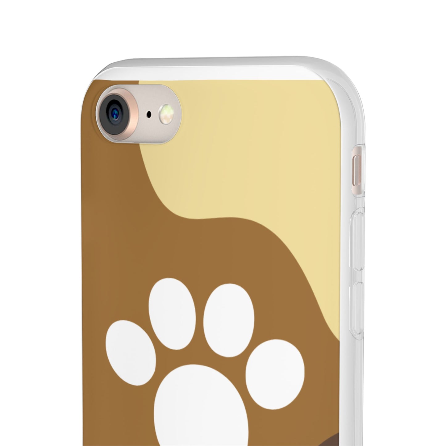 Pet Lover's Flexi Case, Cute Dog Paw Phone Cover, Animal Lover Gift, Dog Mom Accessory, Unique Pet Design Case