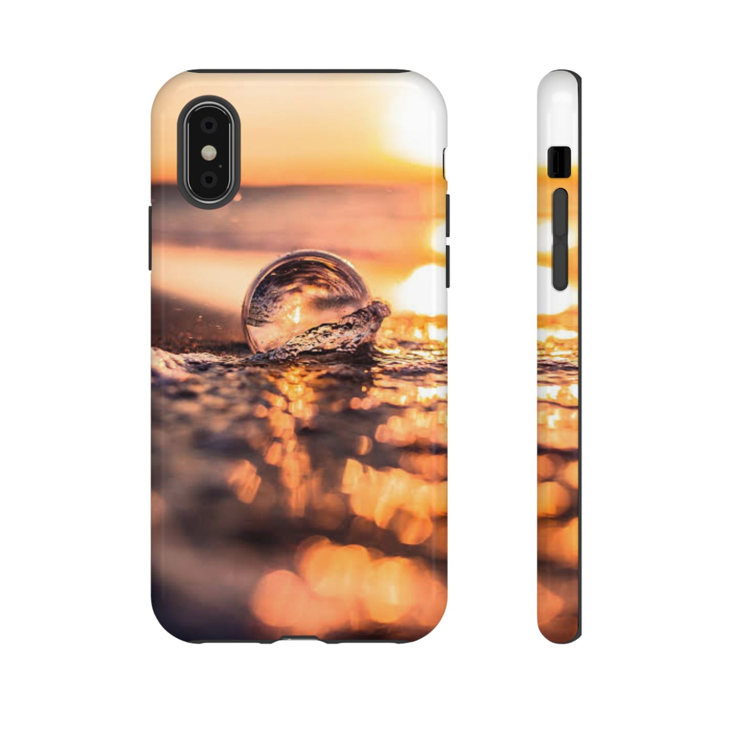 Sunset Bubble Phone Case, Tough Cases, Beach Lover Gift, Summer Vibes, Cell Phone Accessories, Unique Design, Nature Photography