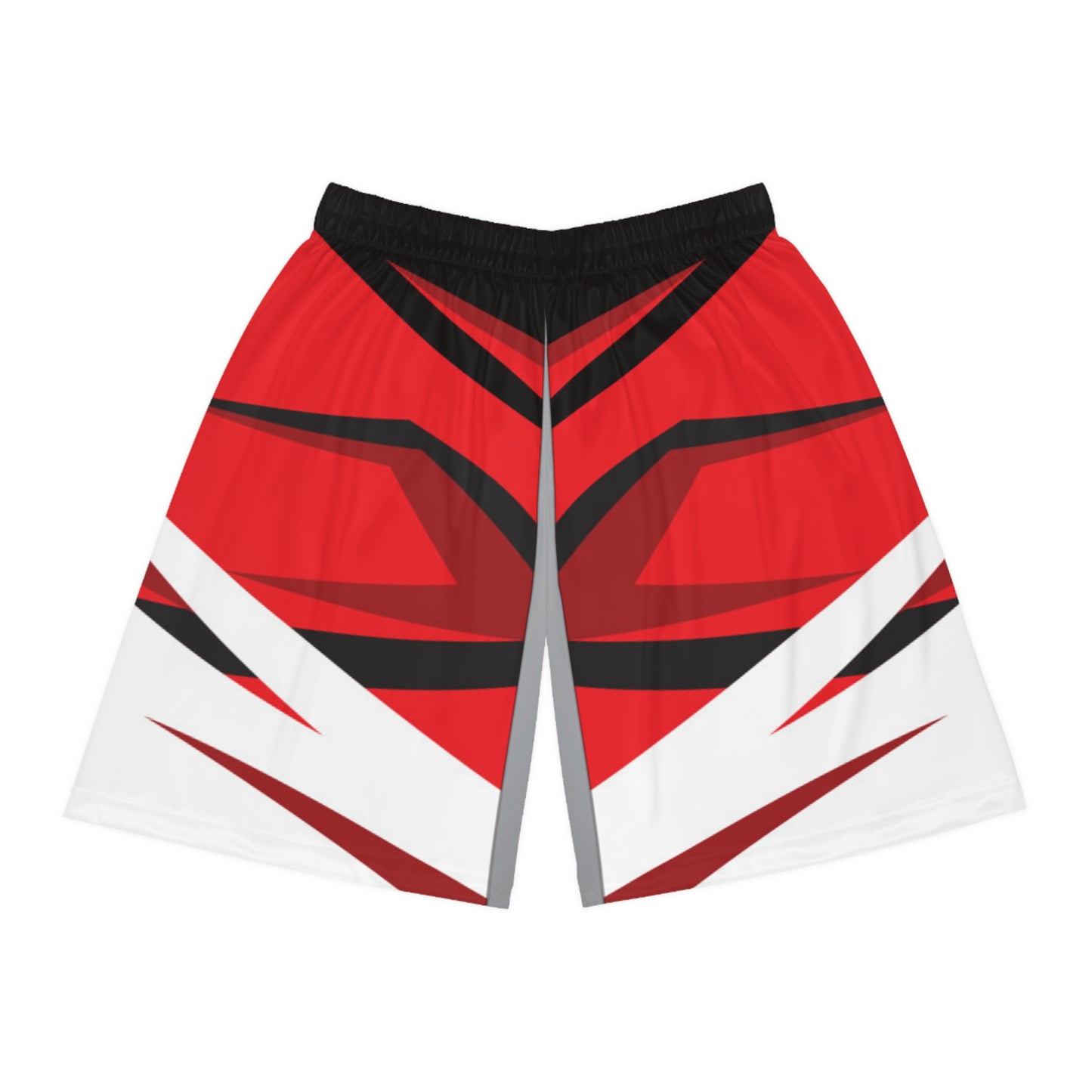 Bold Red Basketball Shorts for Sports, Summer, Gym, Team Spirit, Casual Wear