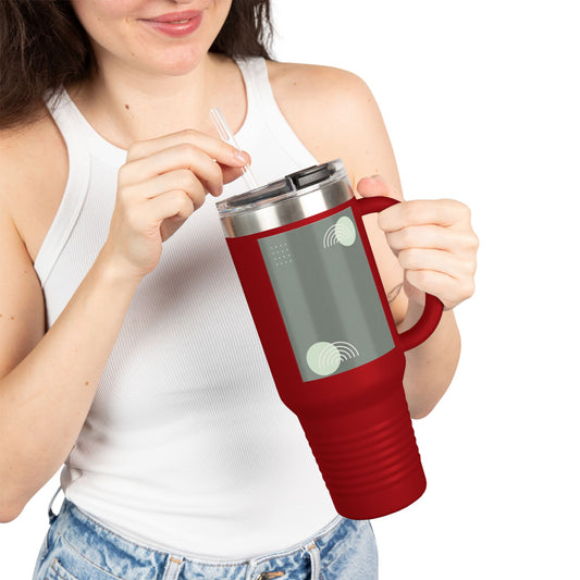 Modern Insulated Travel Mug, 40oz - Perfect for Coffee Lovers, Gift for Travelers, Unique Drinkware for Home & Office, Stylish Hydration!