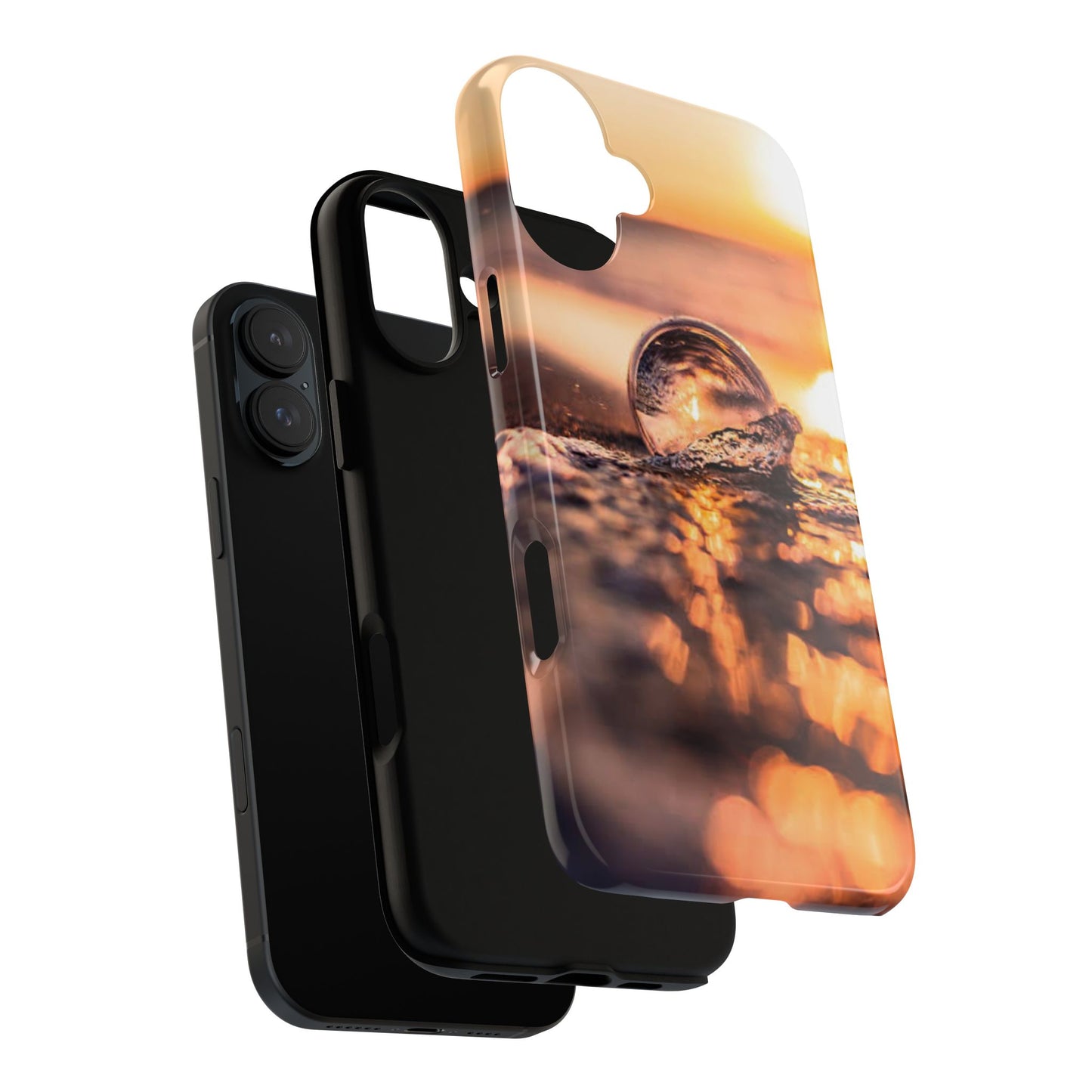Sunset Bubble Phone Case, Tough Cases, Beach Lover Gift, Summer Vibes, Cell Phone Accessories, Unique Design, Nature Photography