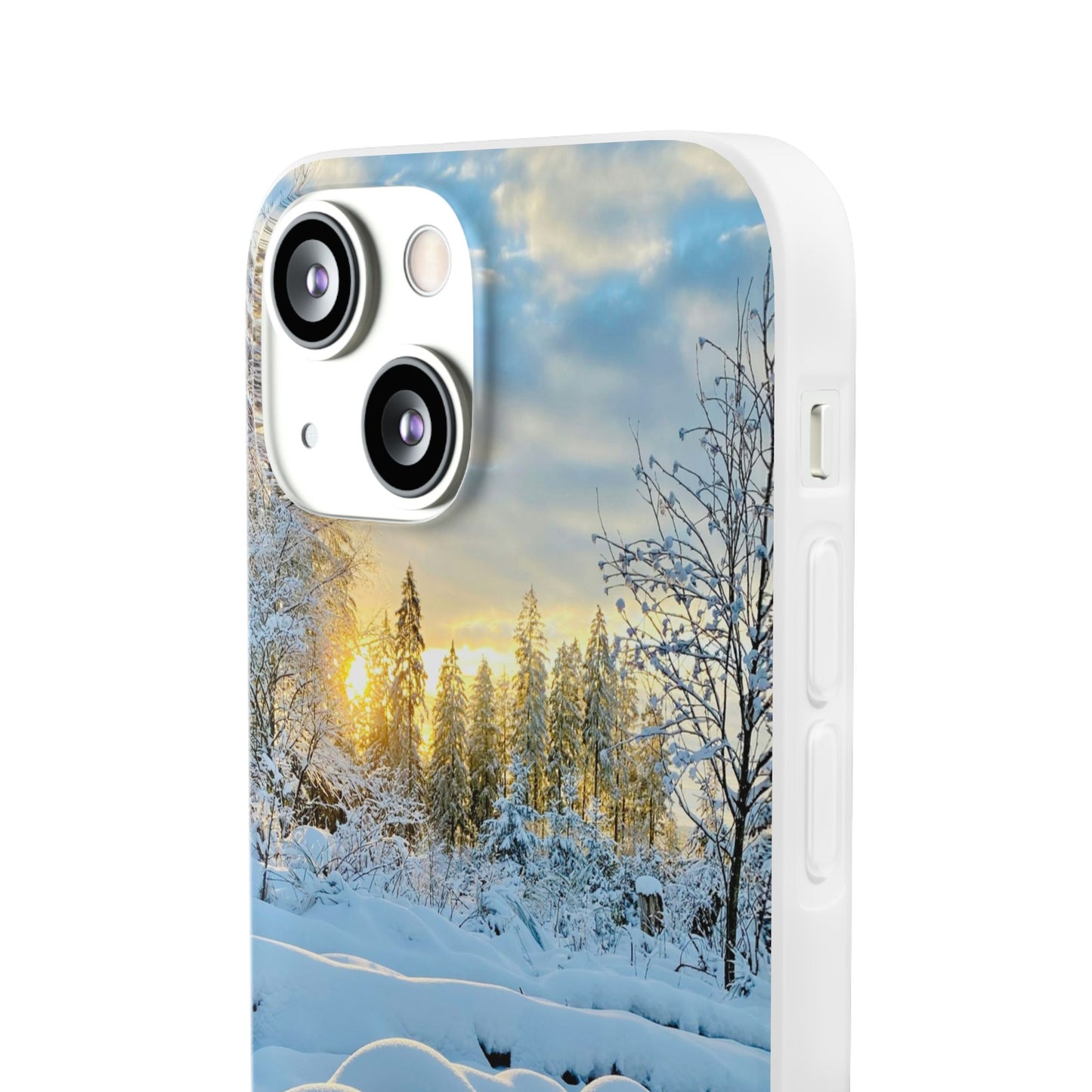 Winter Landscape Flexi Cases, Nature Phone Cover, Scenic Case, Holiday Gift, Seasonal Accessory, Outdoor Lover's Item