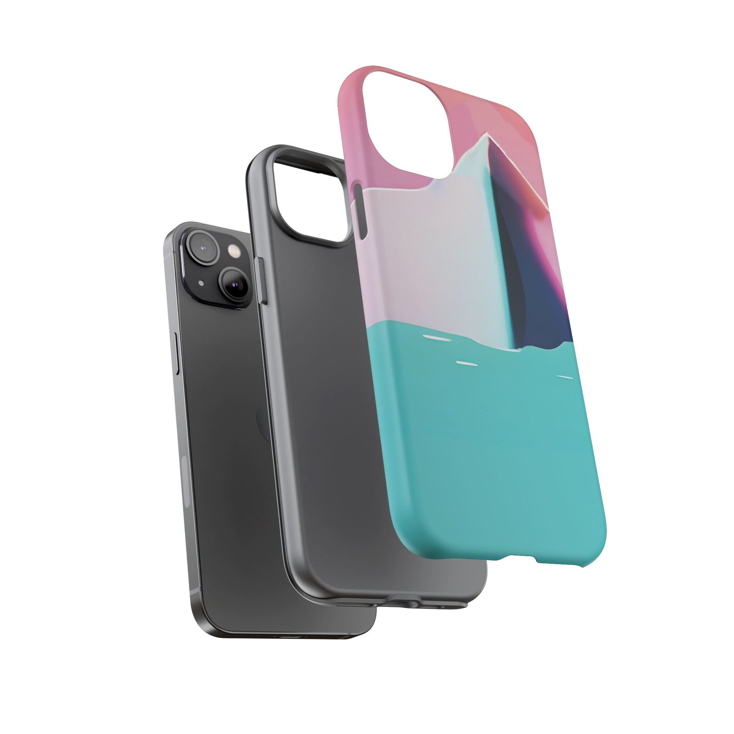 Trendy Phone Case - Abstract Iceberg Design, Phone Cover, Gift for Her, Unique Tech Accessory, Cool Aesthetic