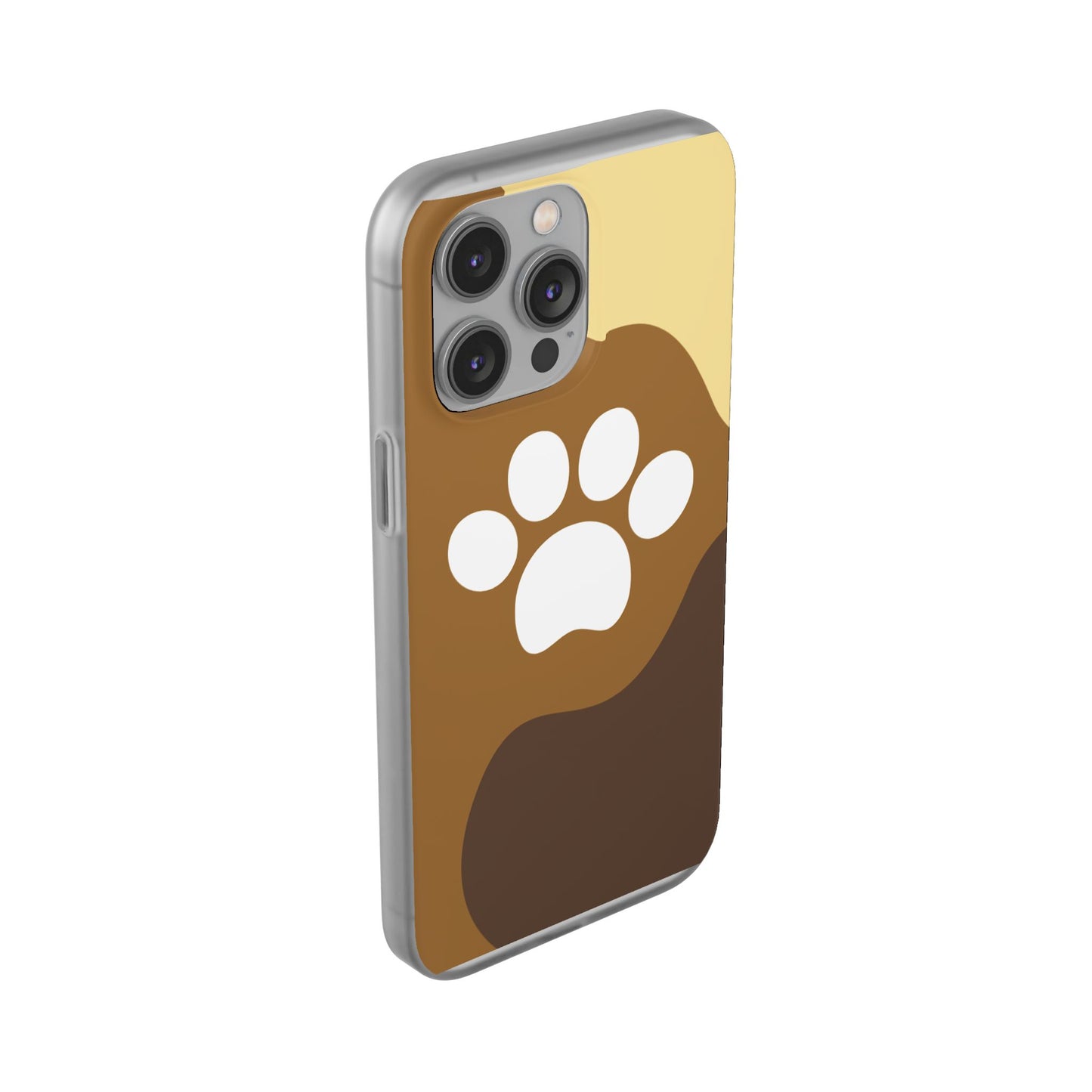 Pet Lover's Flexi Case, Cute Dog Paw Phone Cover, Animal Lover Gift, Dog Mom Accessory, Unique Pet Design Case