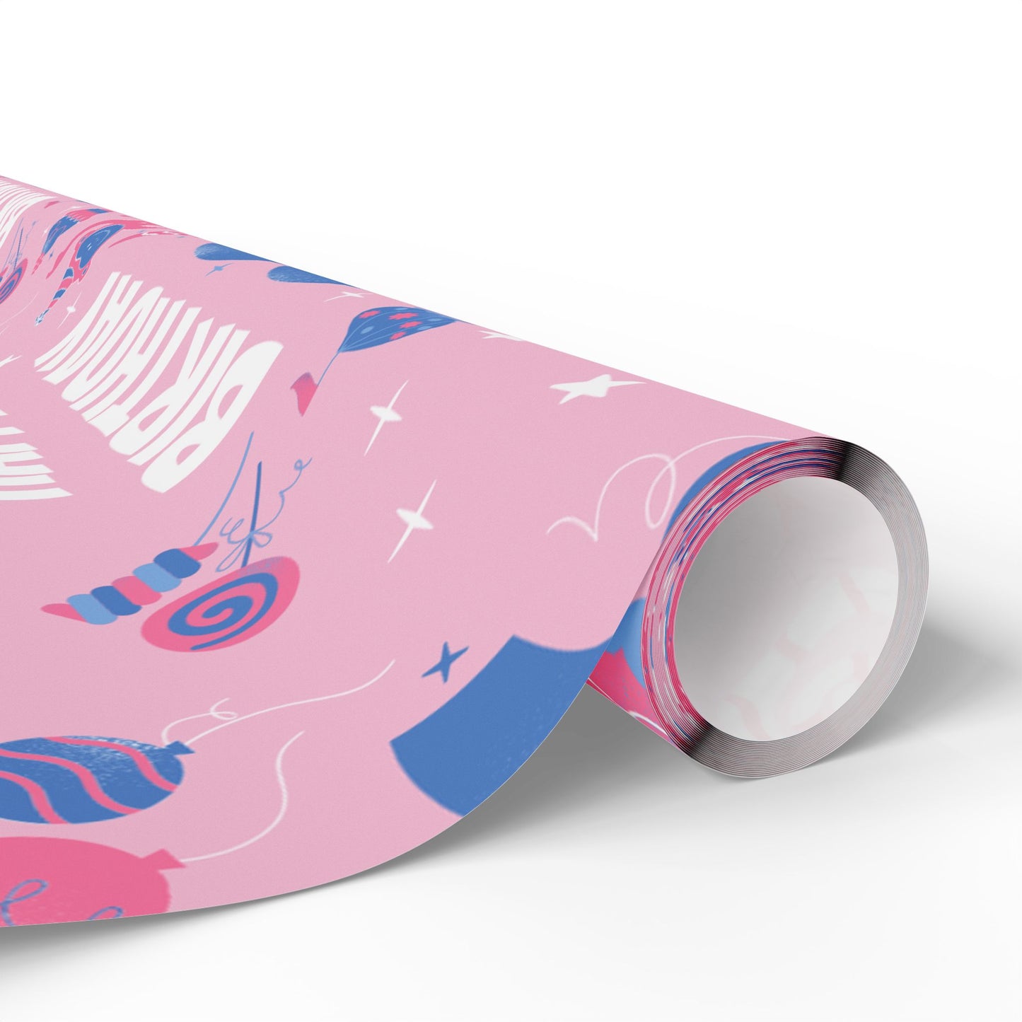 Birthday Colorful Wrapping Paper Roll for Any Occasion, Gift Wrap, Pink Party Wrap, Birthday, Baby Shower, Holidays, Scrapbooking