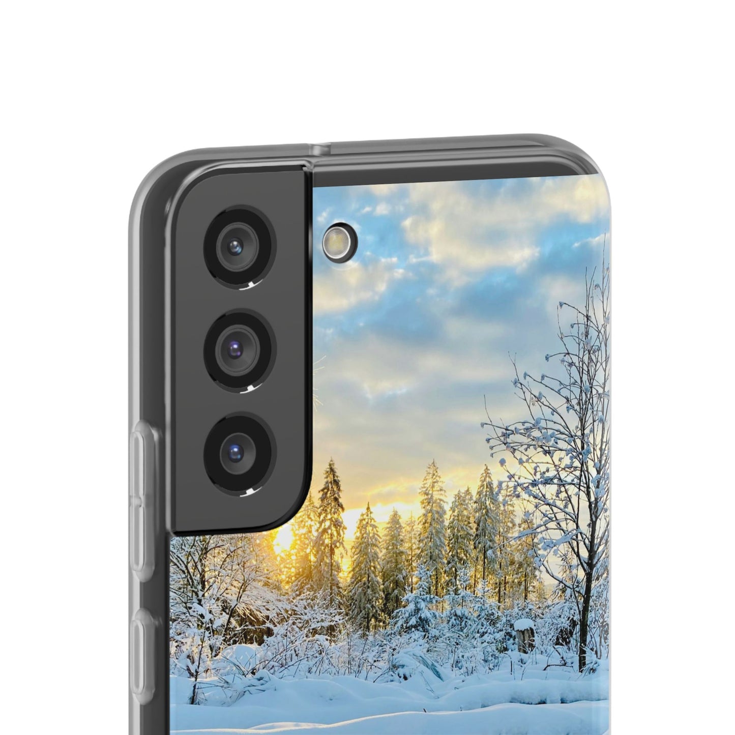 Winter Landscape Flexi Cases, Nature Phone Cover, Scenic Case, Holiday Gift, Seasonal Accessory, Outdoor Lover's Item