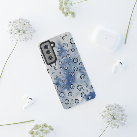Blue Water Droplet Phone Case, Tough Cases for Protection, Stylish Cellphone Cover, Unique Gifts for Her, Durable and Trendy