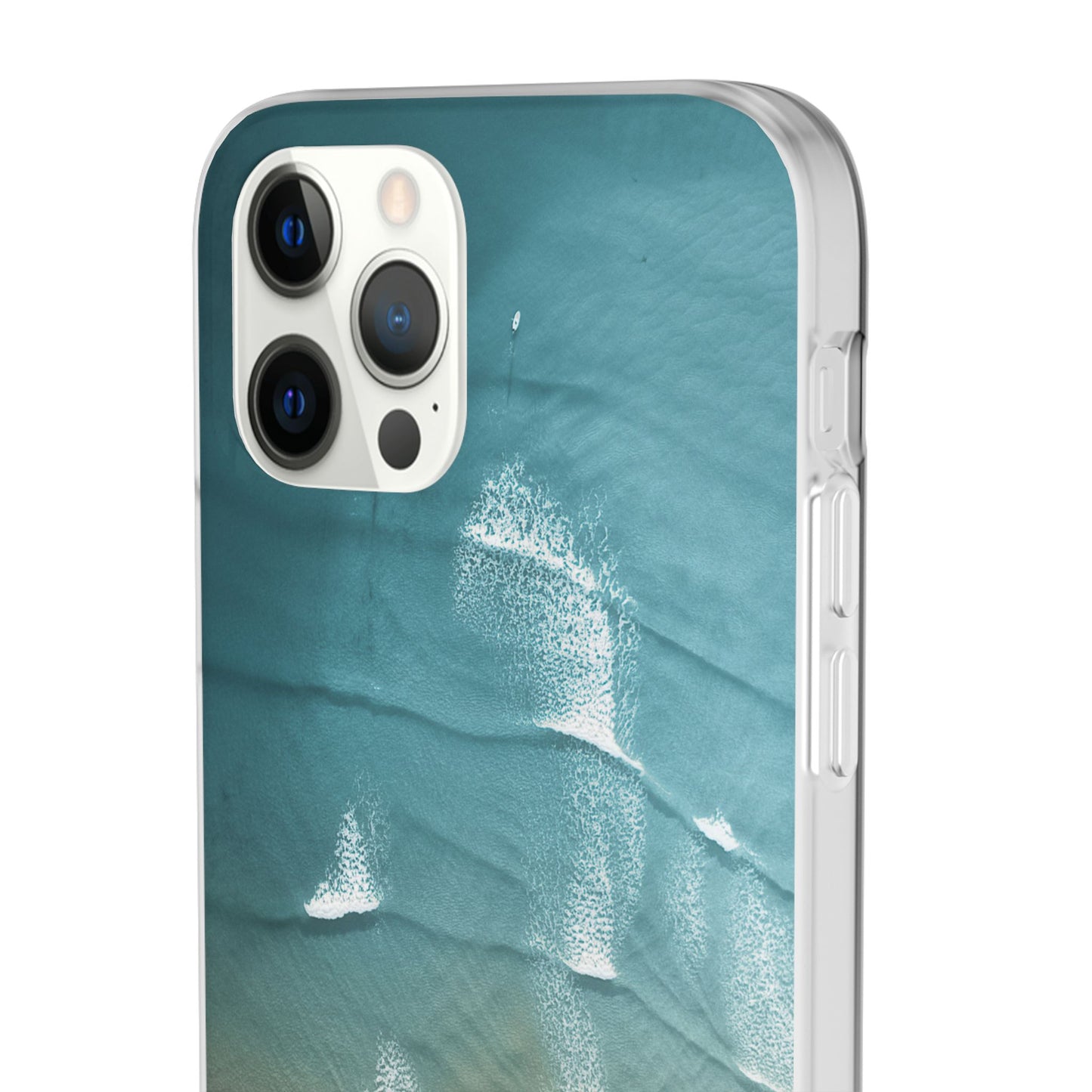 Ocean Waves Inspirational Phone Case, Beach Flexi Case, Life Quote Accessory, Coastal Decor, Gift