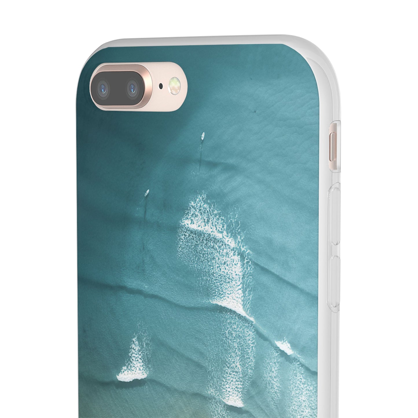 Ocean Waves Inspirational Phone Case, Beach Flexi Case, Life Quote Accessory, Coastal Decor, Gift