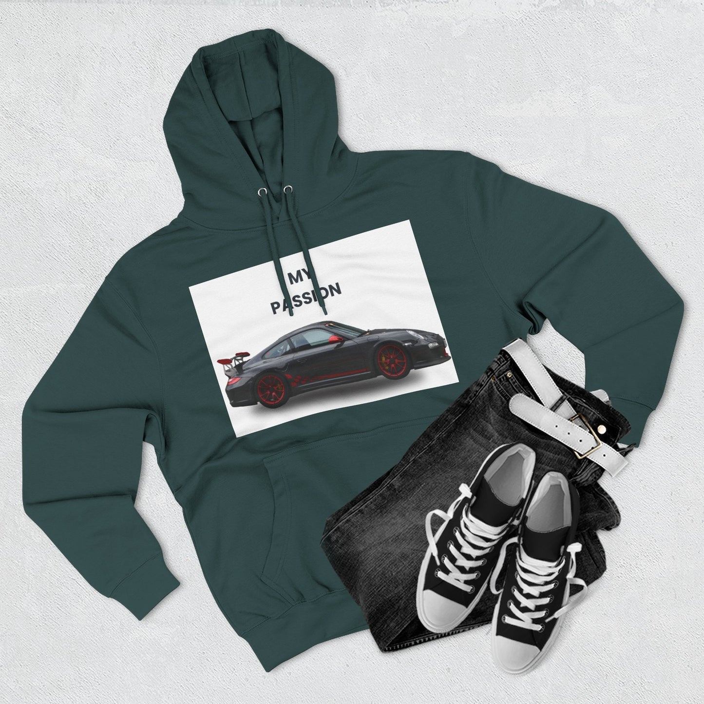 Cool Car Enthusiast Hoodie, Graphic Fleece Sweatshirt, Auto Lover Gift, Motorsport Apparel, Car-Themed Hoodie