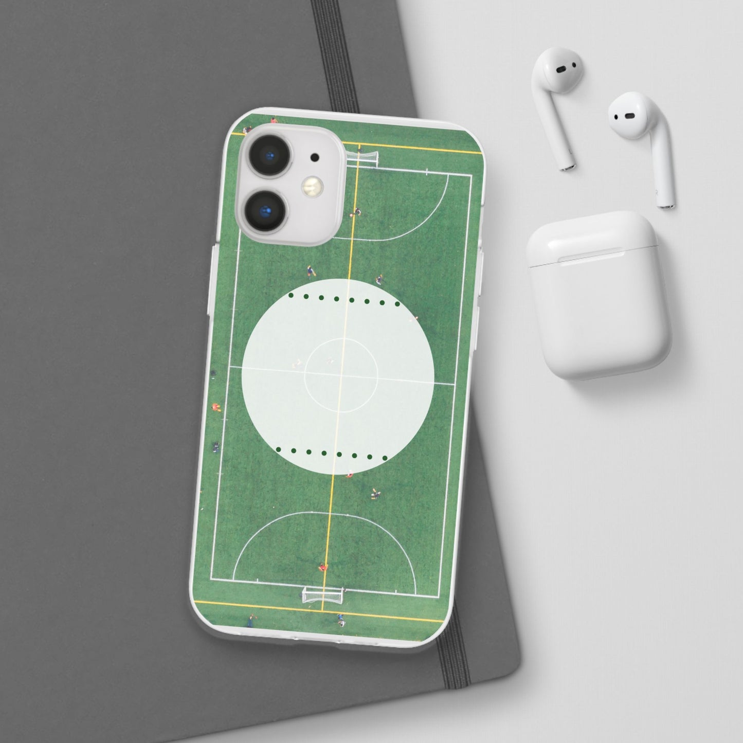 Soccer Field Phone Cases, Sporty Flexi Cases for Sports Lovers, Gift for Athletes, Unique Phone Cover, Perfect for Game Day