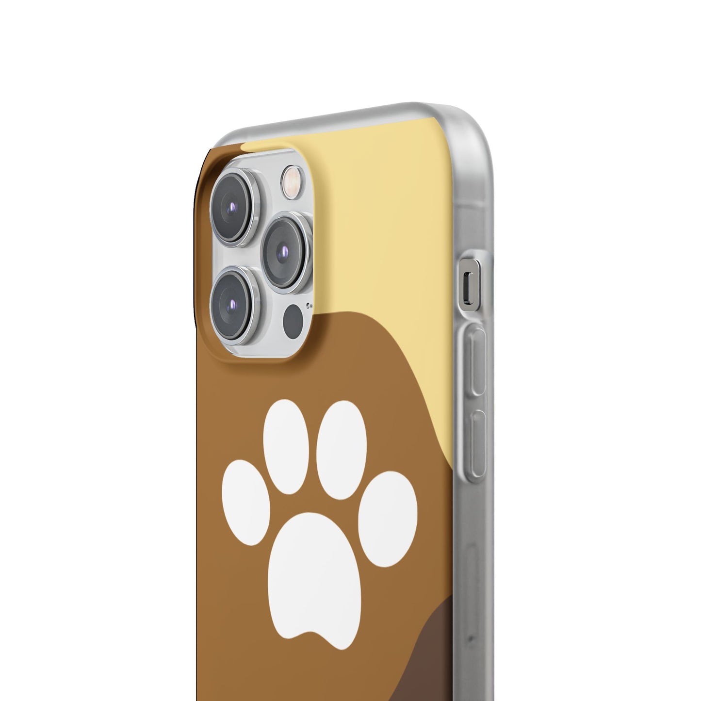 Pet Lover's Flexi Case, Cute Dog Paw Phone Cover, Animal Lover Gift, Dog Mom Accessory, Unique Pet Design Case