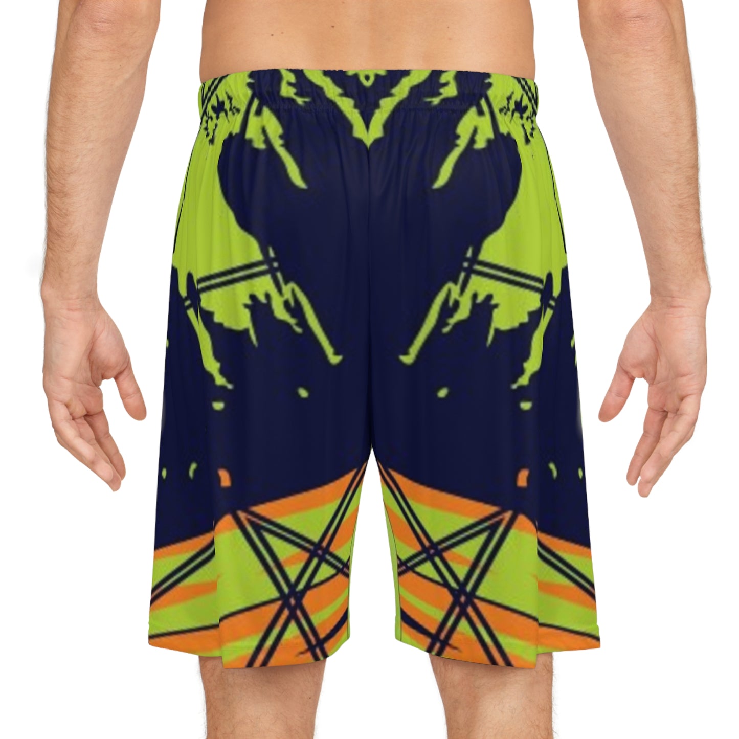 Vibrant AOP Basketball Shorts, Cool Summer Athletic Wear, Sports Shorts for Basketball Games, Outdoor Activities, Workout Gear