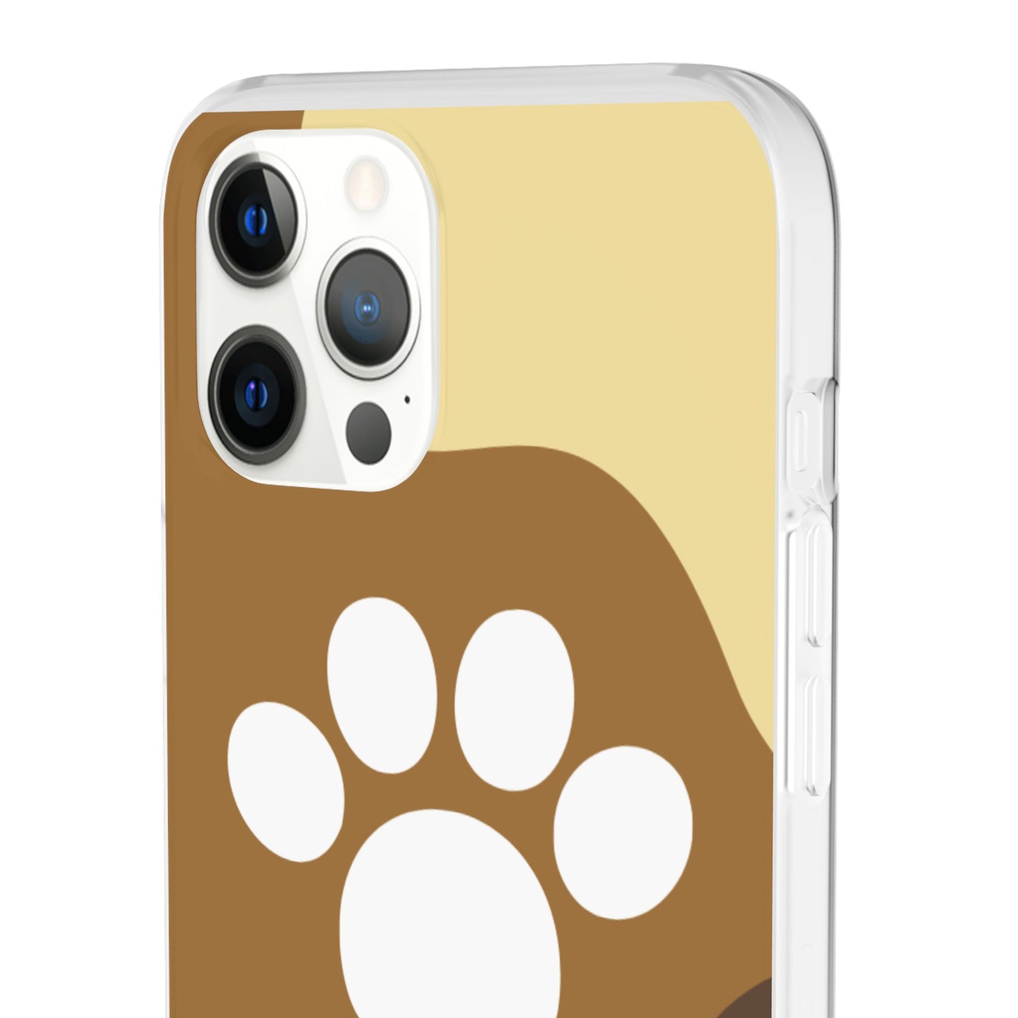 Pet Lover's Flexi Case, Cute Dog Paw Phone Cover, Animal Lover Gift, Dog Mom Accessory, Unique Pet Design Case
