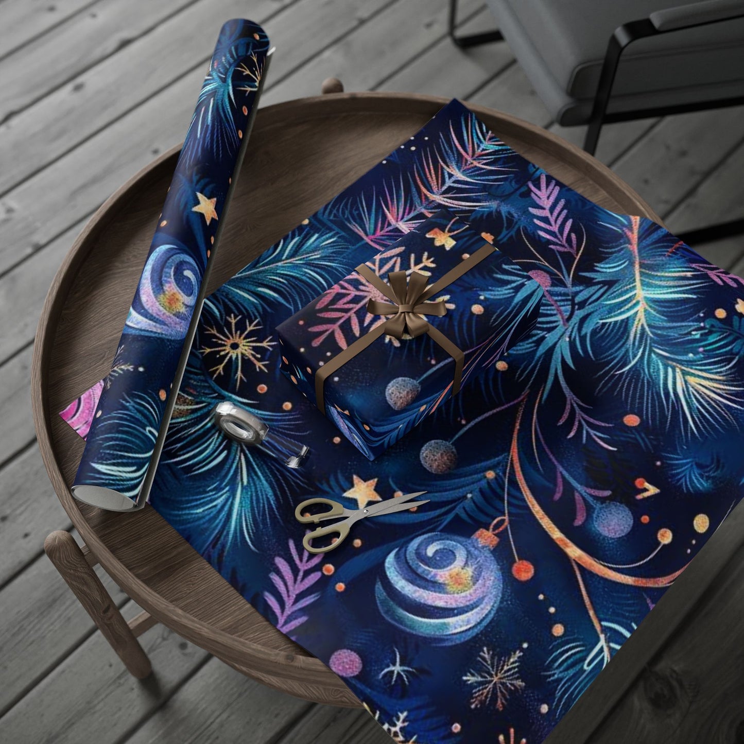 Beautifully Festive Wrapping Paper / Unique Gift Wrap for Holidays, Birthdays, Parties, Christmas, New Year Celebrations