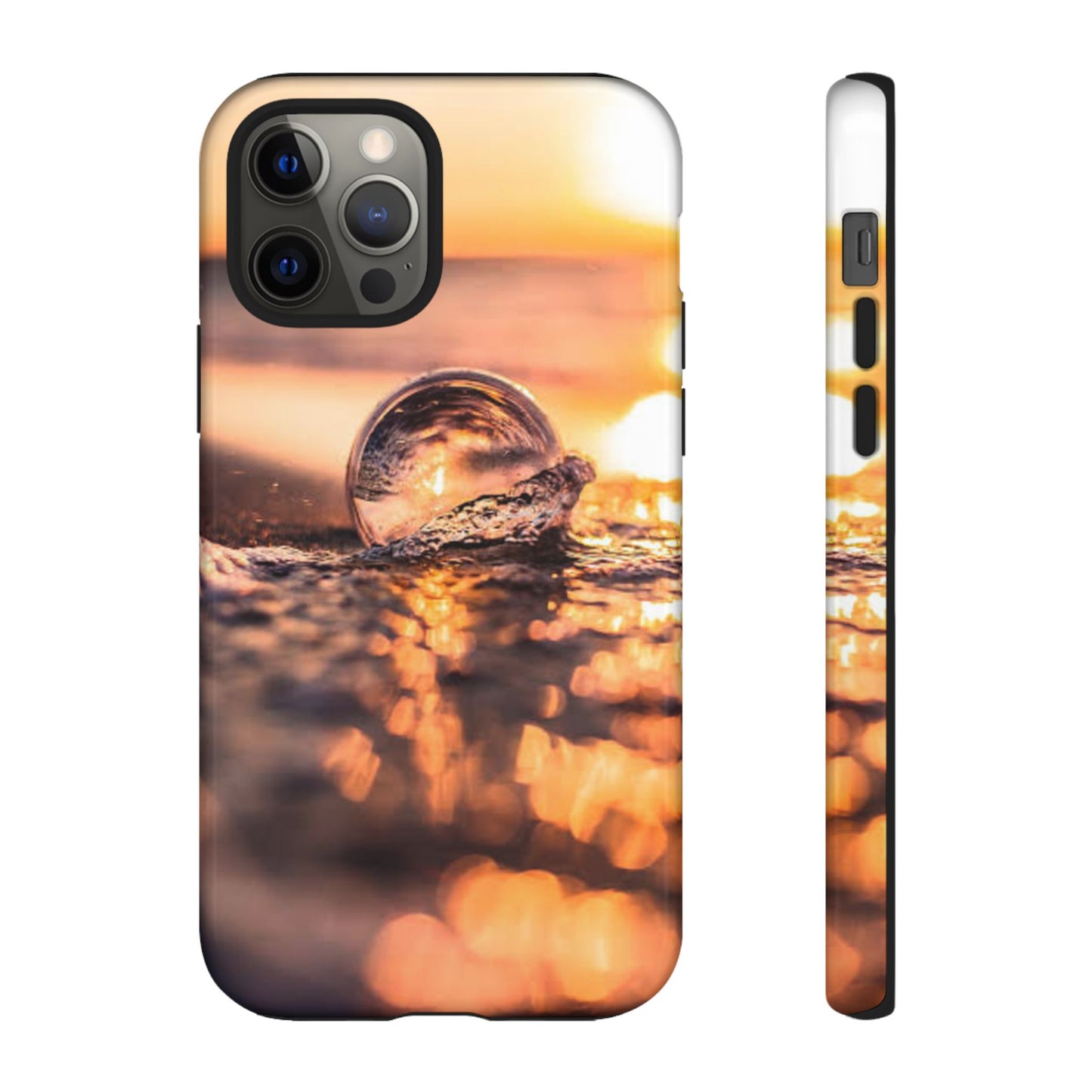 Sunset Bubble Phone Case, Tough Cases, Beach Lover Gift, Summer Vibes, Cell Phone Accessories, Unique Design, Nature Photography