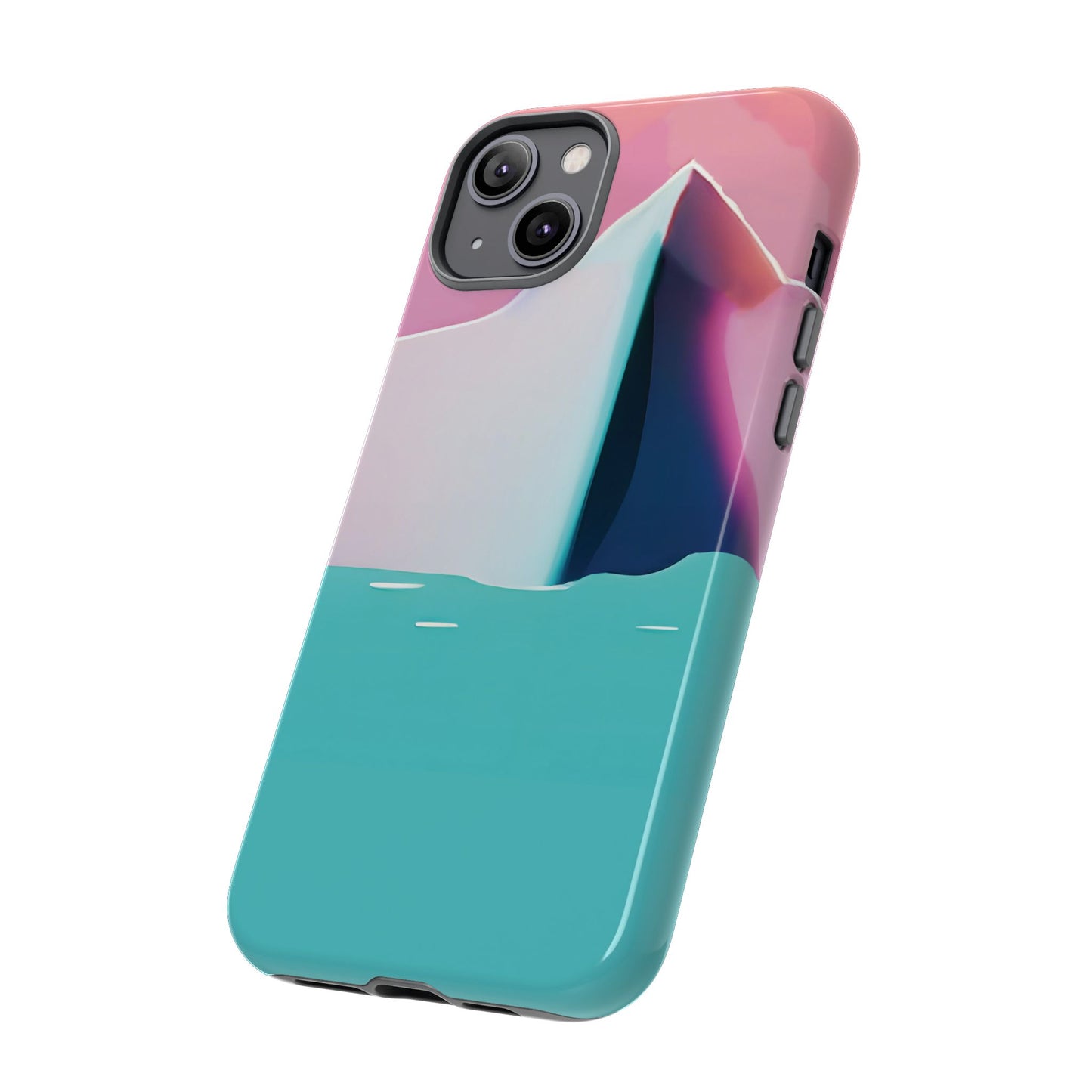 Trendy Phone Case - Abstract Iceberg Design, Phone Cover, Gift for Her, Unique Tech Accessory, Cool Aesthetic