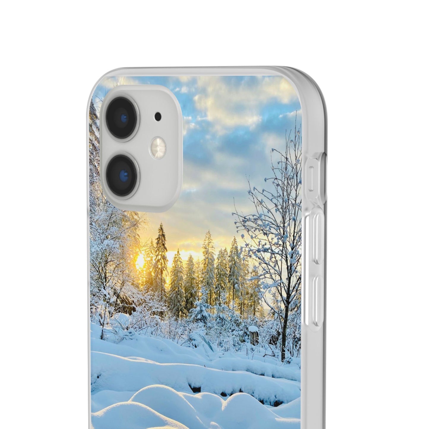 Winter Landscape Flexi Cases, Nature Phone Cover, Scenic Case, Holiday Gift, Seasonal Accessory, Outdoor Lover's Item