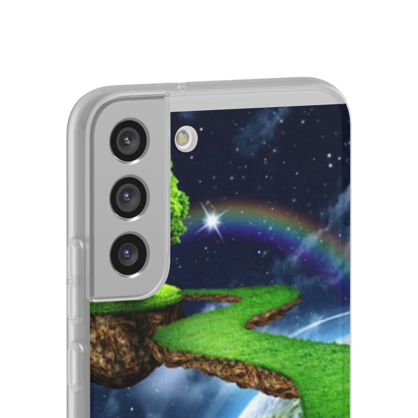 Dreamy Landscape Phone Case, Eco-Friendly Cell Phone Cover, Nature Inspired Gift, Aesthetic Mobile Case, Vibrant Rainbow Design