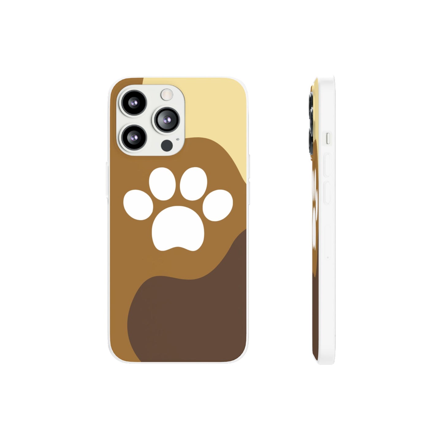 Pet Lover's Flexi Case, Cute Dog Paw Phone Cover, Animal Lover Gift, Dog Mom Accessory, Unique Pet Design Case