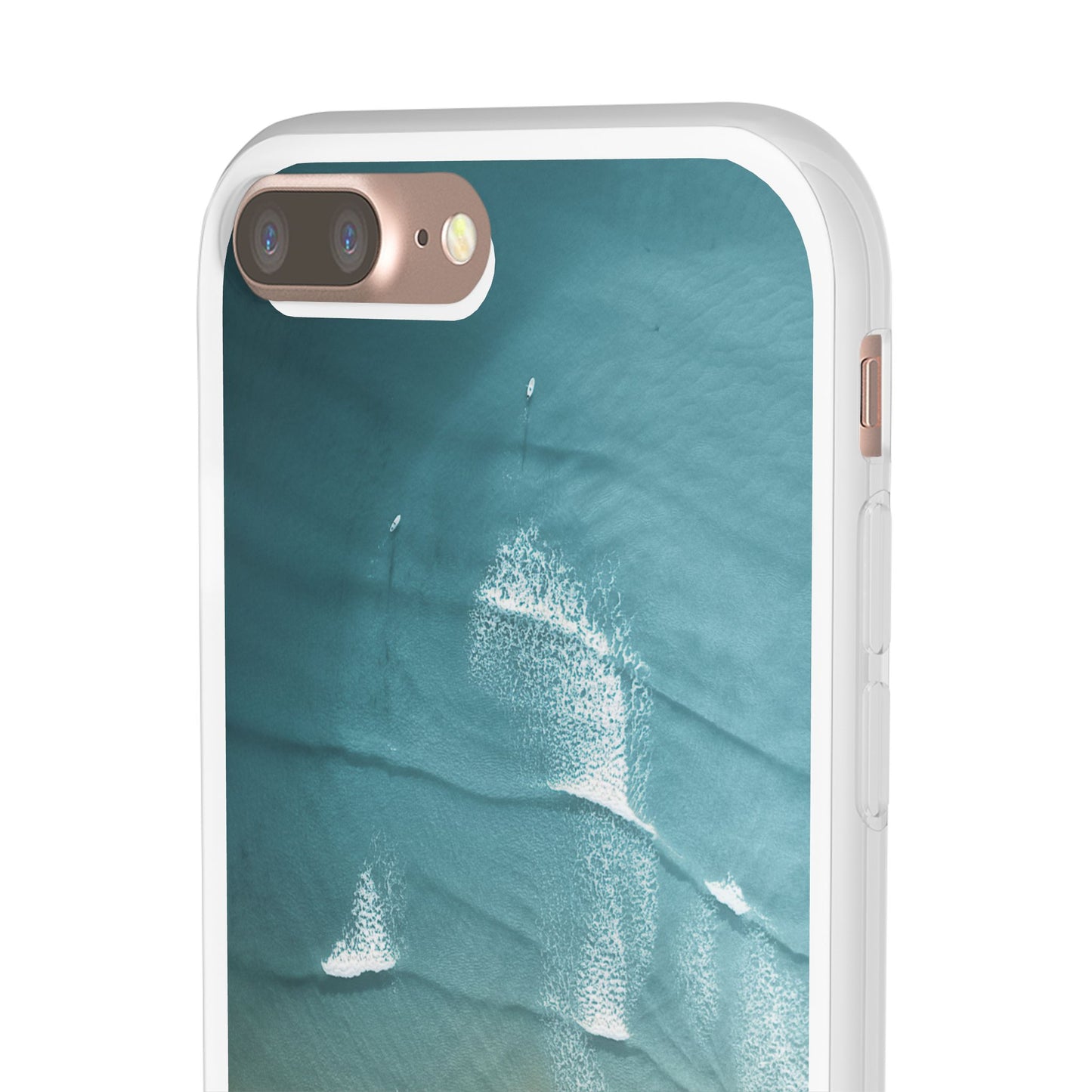 Ocean Waves Inspirational Phone Case, Beach Flexi Case, Life Quote Accessory, Coastal Decor, Gift