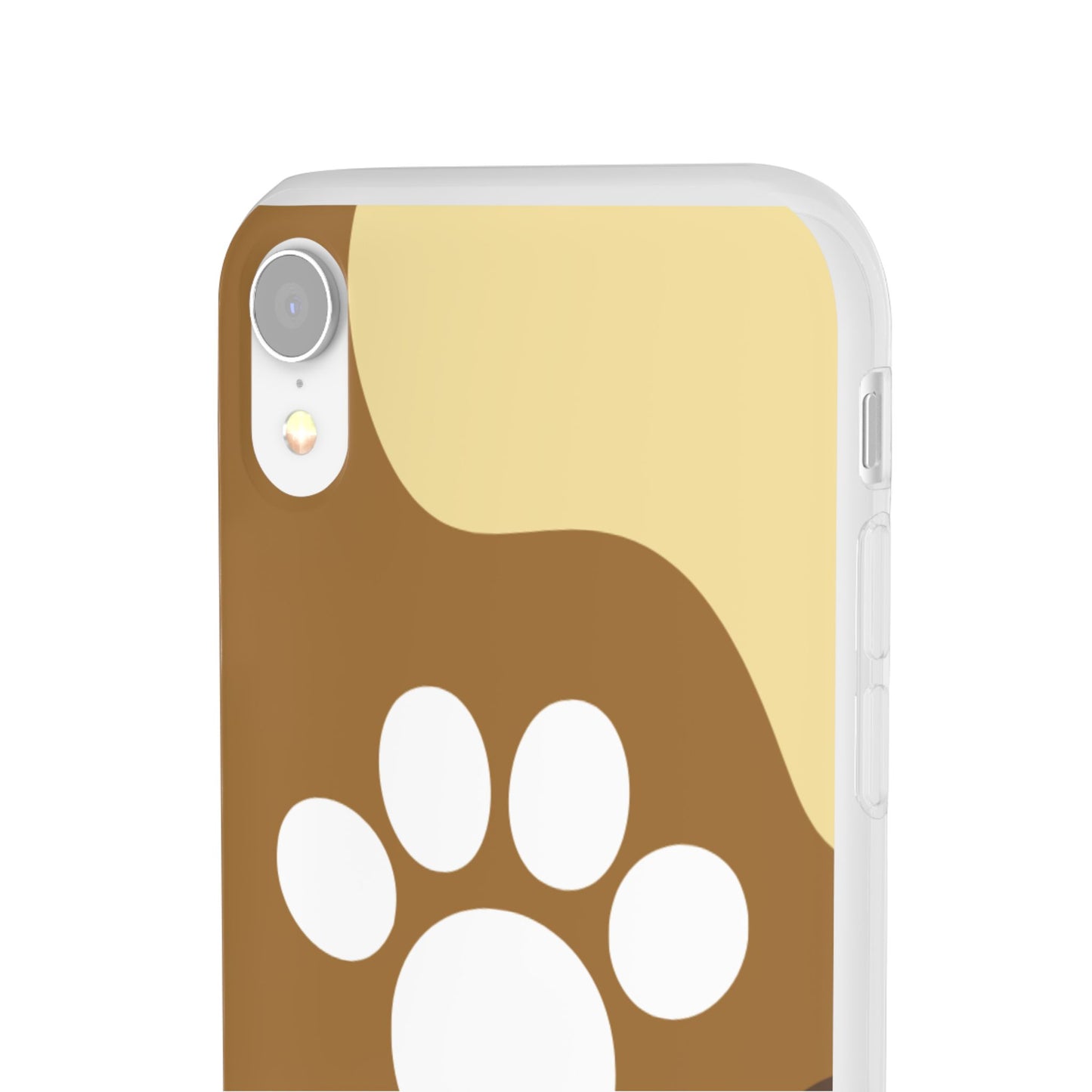 Pet Lover's Flexi Case, Cute Dog Paw Phone Cover, Animal Lover Gift, Dog Mom Accessory, Unique Pet Design Case