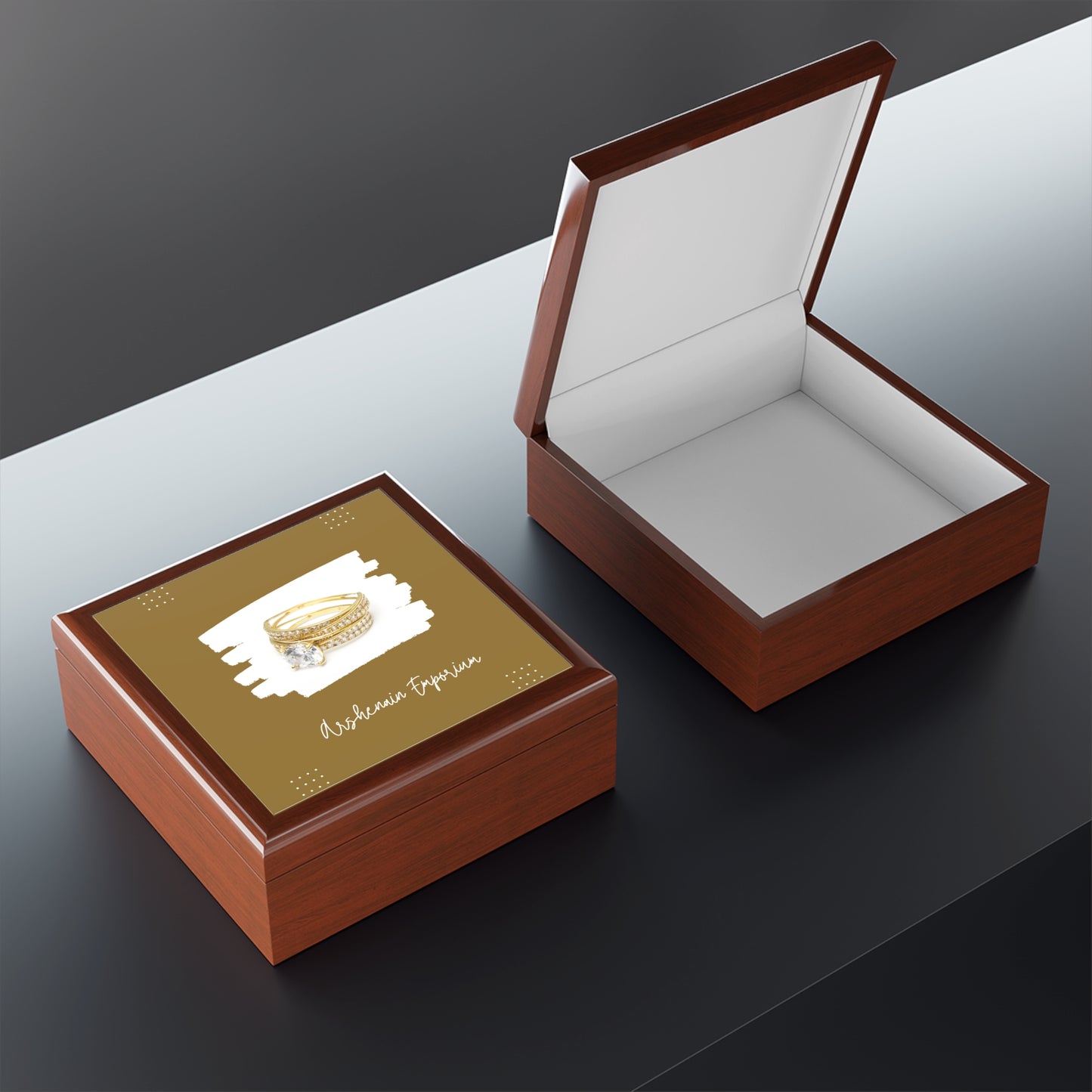 Elegant Jewelry Box for Rings, Personalized Gift for Her, Ring Organizer, Wedding Gift, Keepsake Box