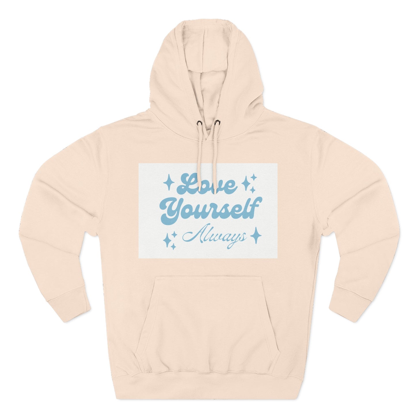 Love Yourself Fleece Hoodie | Cozy Self-Care Sweatshirt | Inspirational Apparel | Motivational Gift | Positive Vibes Hoodie