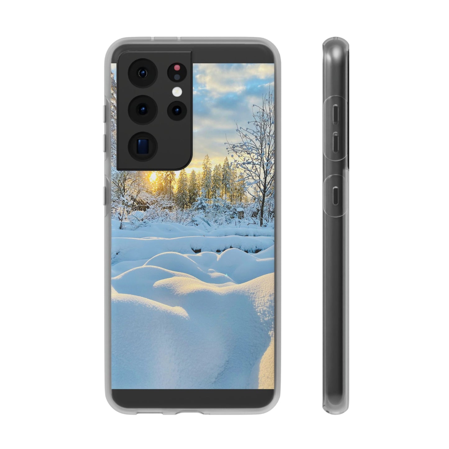 Winter Landscape Flexi Cases, Nature Phone Cover, Scenic Case, Holiday Gift, Seasonal Accessory, Outdoor Lover's Item