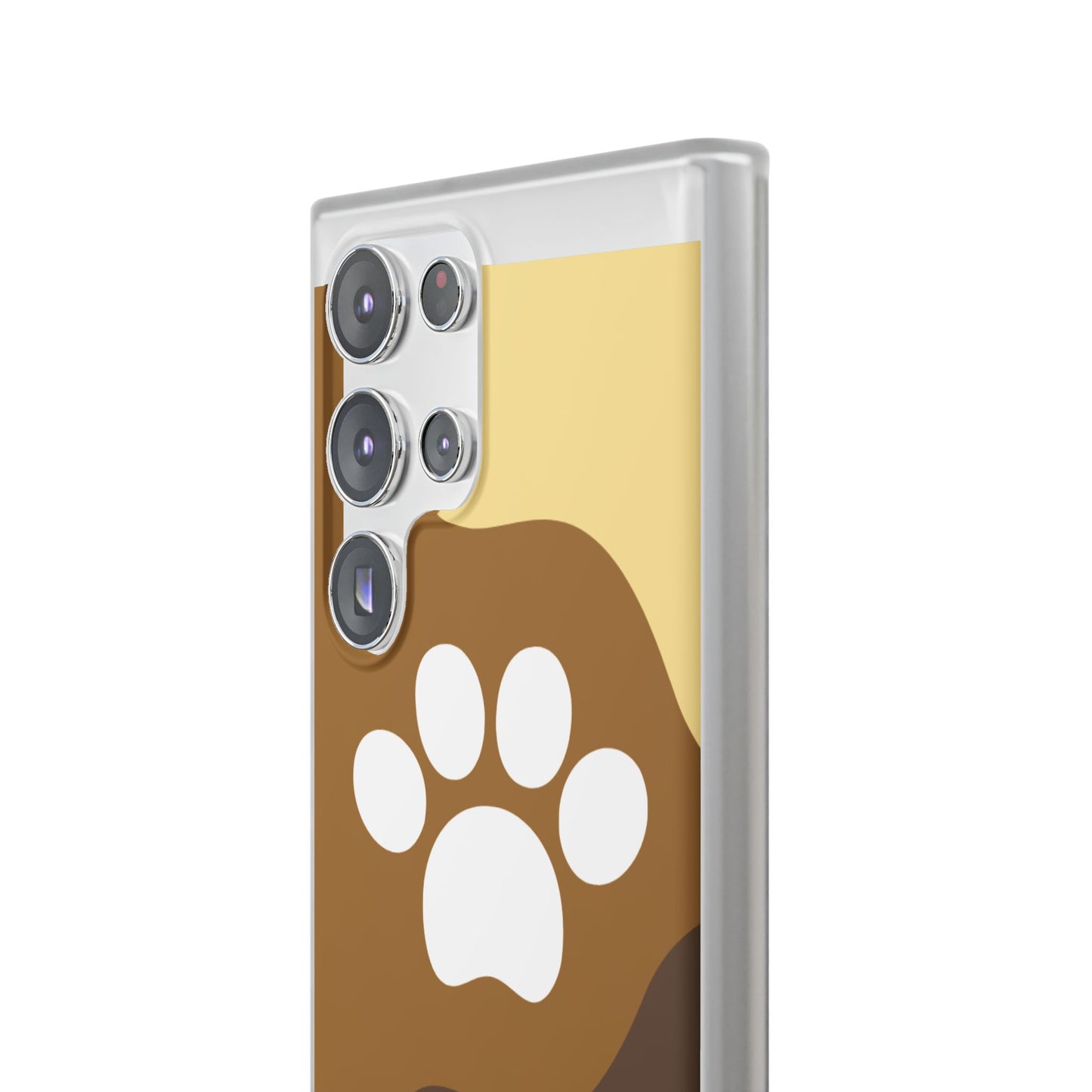 Pet Lover's Flexi Case, Cute Dog Paw Phone Cover, Animal Lover Gift, Dog Mom Accessory, Unique Pet Design Case