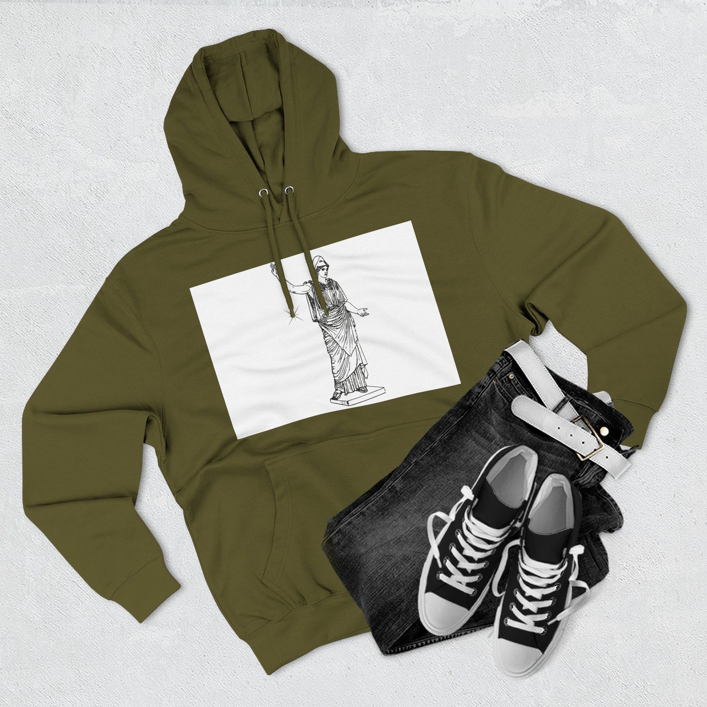 Artistic Fleece Hoodie - Cozy Streetwear for Creative Souls | Gift for Artists, Fashion Lovers, Stylish Comfort