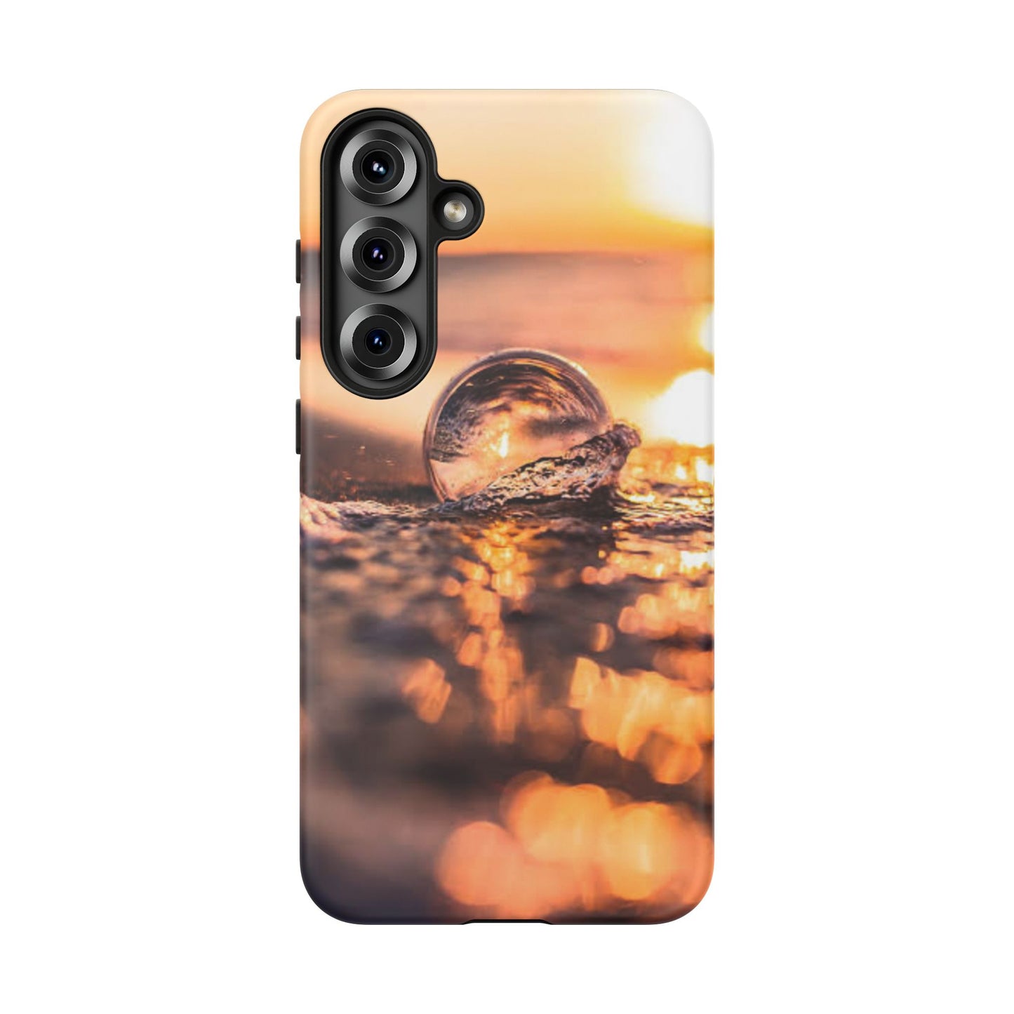 Sunset Bubble Phone Case, Tough Cases, Beach Lover Gift, Summer Vibes, Cell Phone Accessories, Unique Design, Nature Photography