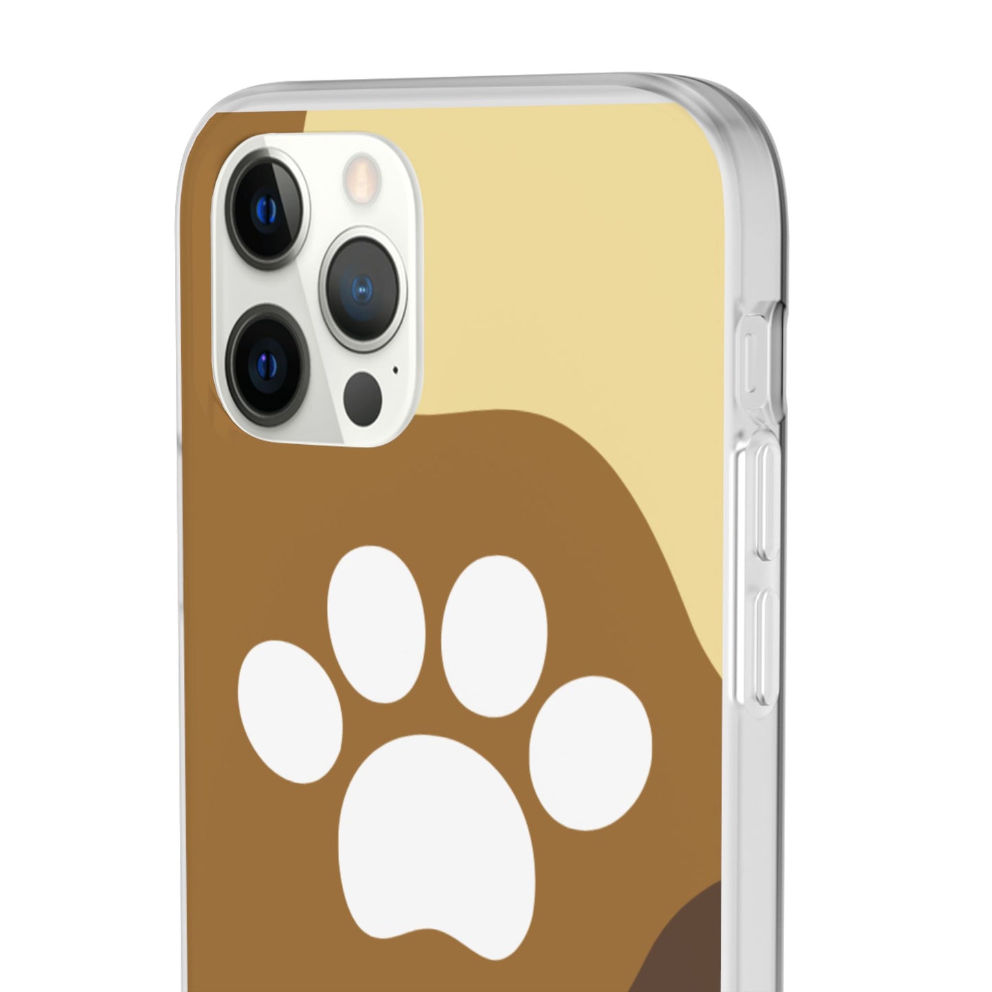 Pet Lover's Flexi Case, Cute Dog Paw Phone Cover, Animal Lover Gift, Dog Mom Accessory, Unique Pet Design Case