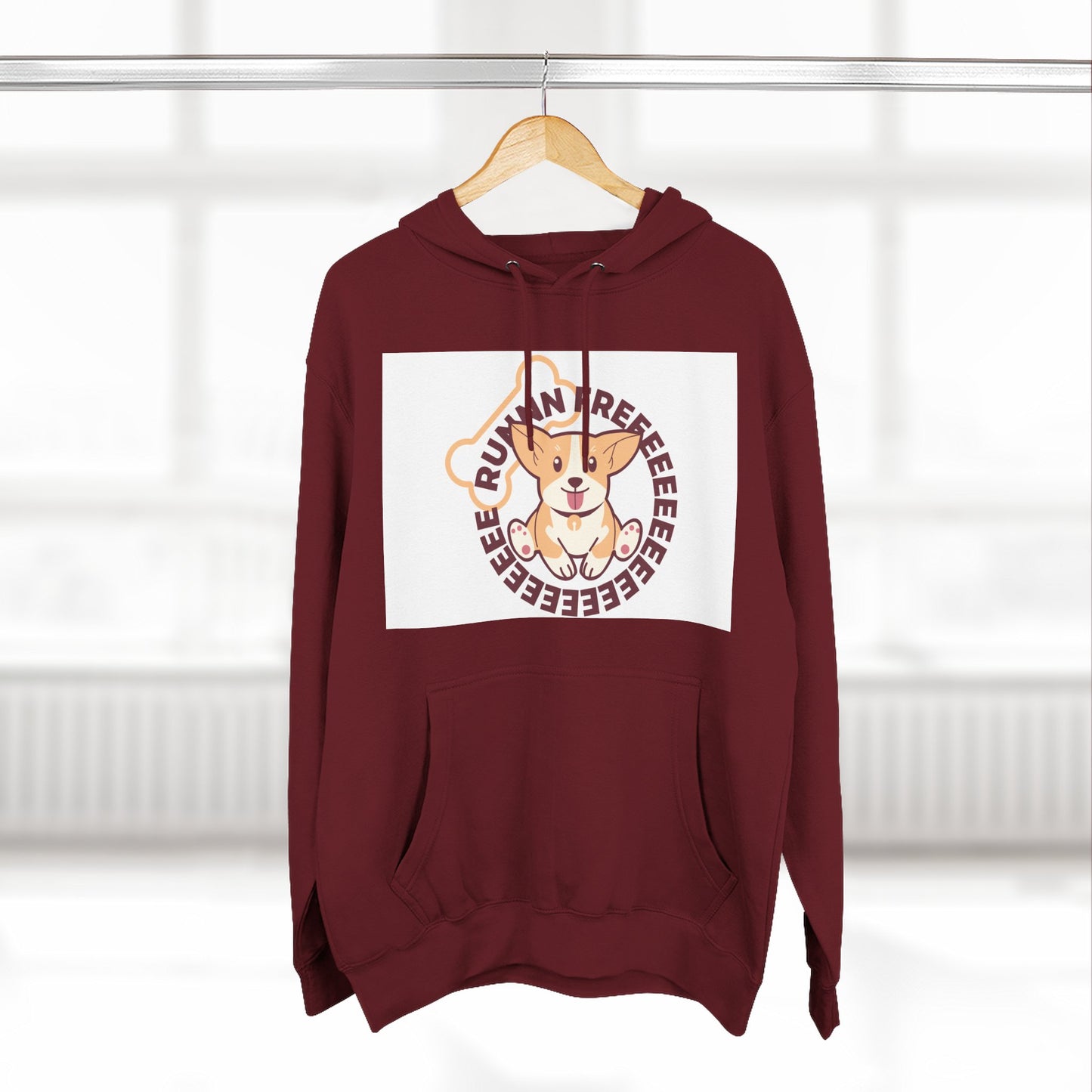 Cute Corgi Hoodie with Fun Text, Cozy Sweatshirt for Dog Lovers, Perfect Gift for Birthdays and Holidays, Fleece Sweatshirt