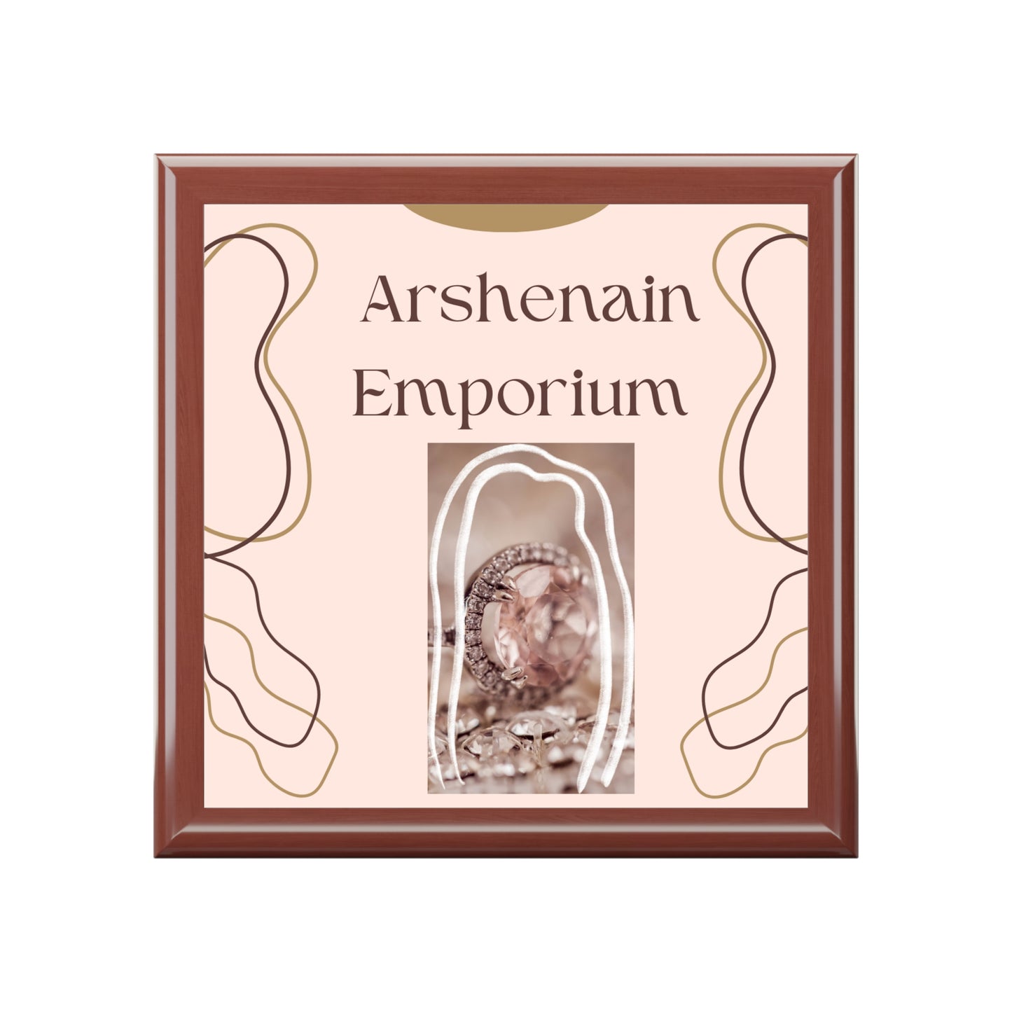 Elegant Jewelry Box with Personalized Design | Gift for Her, Ring Organizer, Wedding Keepsake, Travel Storage, Home Décor