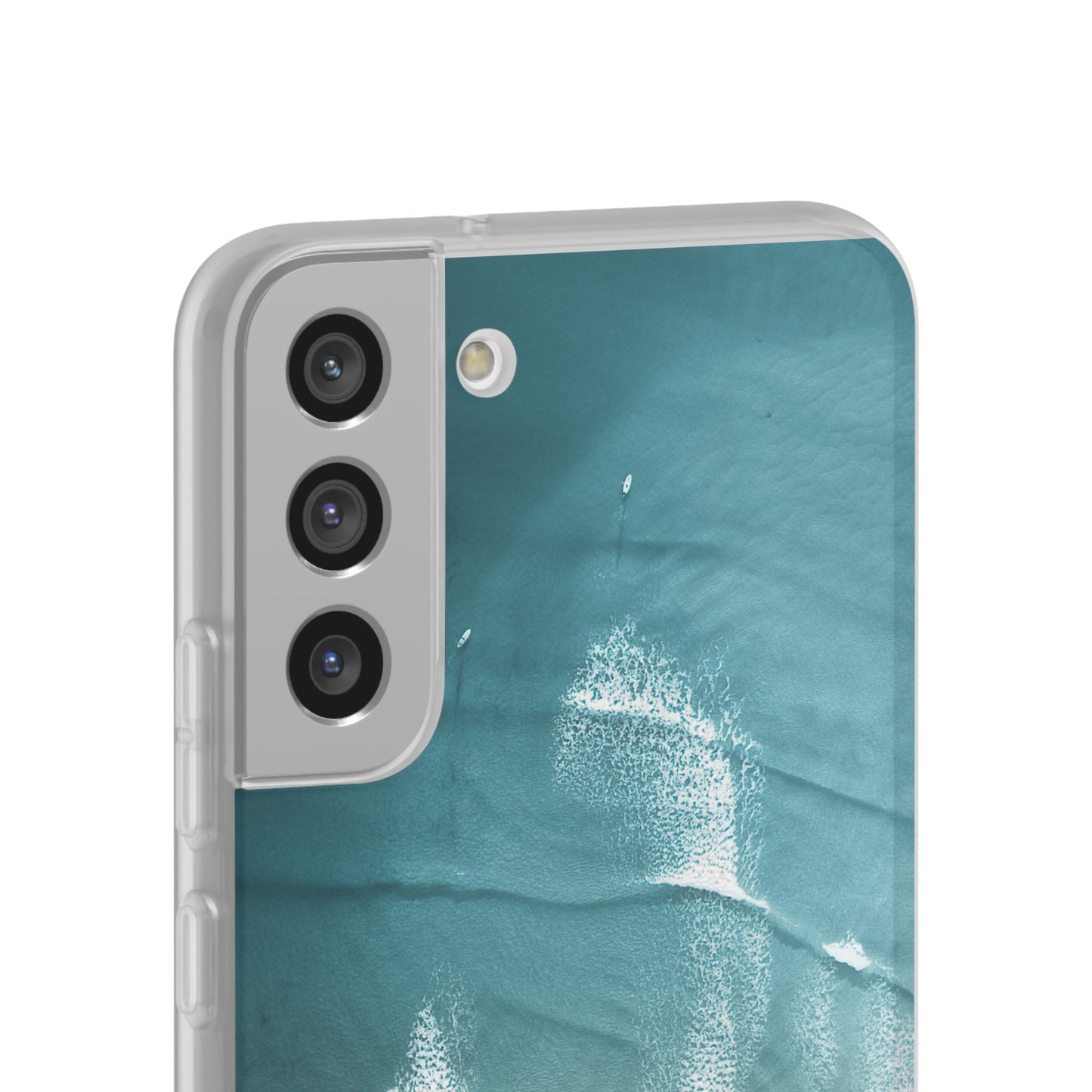 Ocean Waves Inspirational Phone Case, Beach Flexi Case, Life Quote Accessory, Coastal Decor, Gift