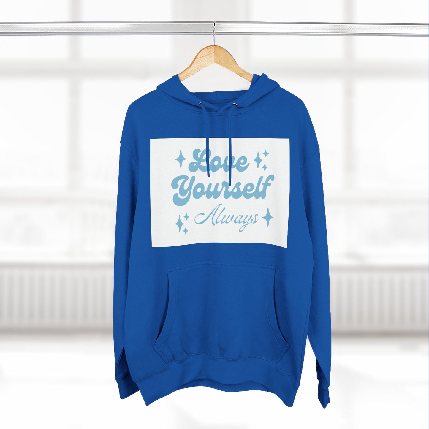Love Yourself Fleece Hoodie | Cozy Self-Care Sweatshirt | Inspirational Apparel | Motivational Gift | Positive Vibes Hoodie