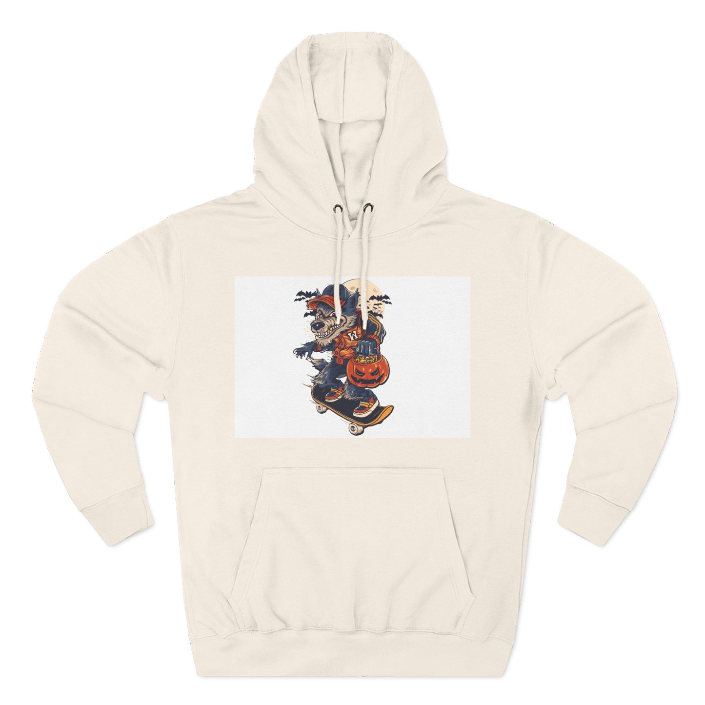 Fleece Hoodie with Halloween Design, Cozy Sweatshirt, Fall Fashion, Gift for Her, Casual Layering