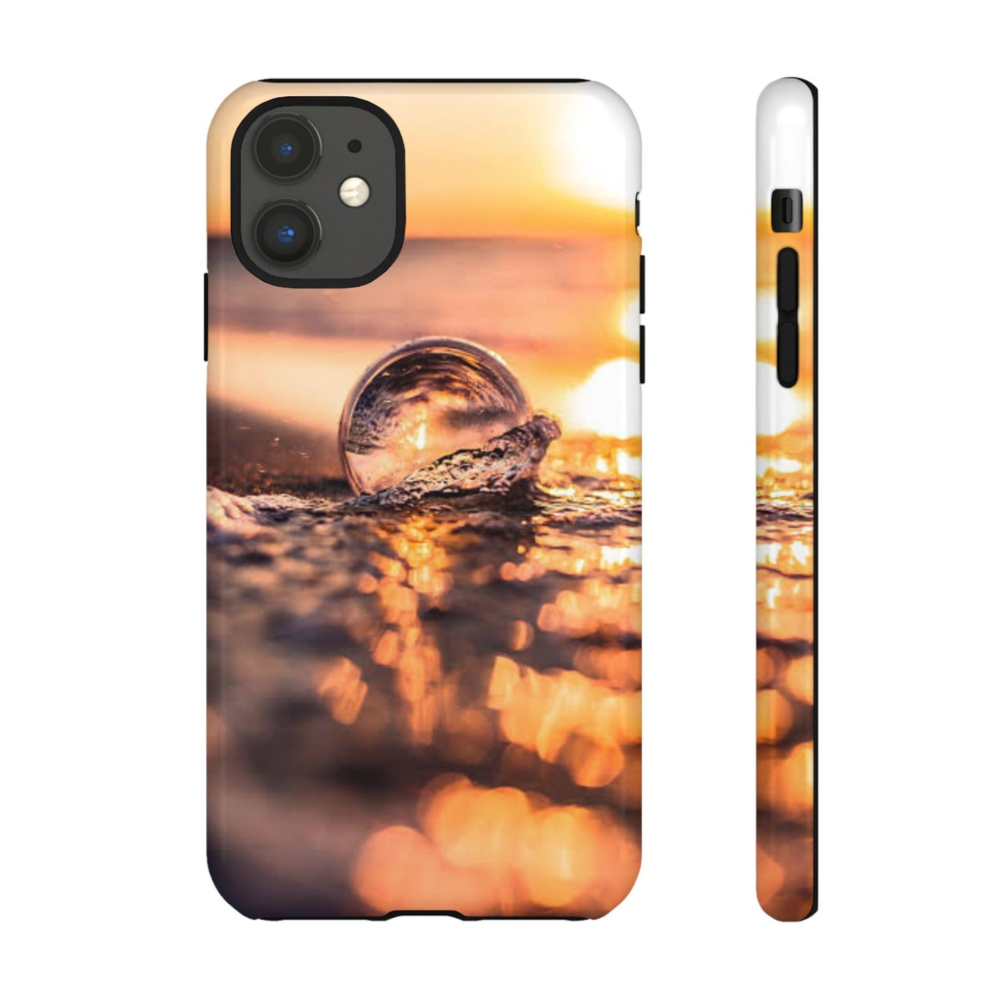 Sunset Bubble Phone Case, Tough Cases, Beach Lover Gift, Summer Vibes, Cell Phone Accessories, Unique Design, Nature Photography