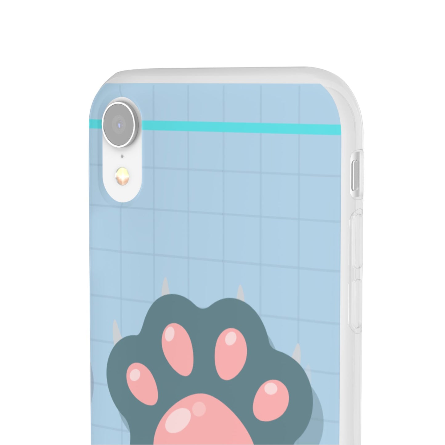 Paw Print Phone Case, Cute Pet Lover Flexi Cases, Dog Cat Accessory, Gift for Animal Lovers, Durable and Stylish Gadget Cover