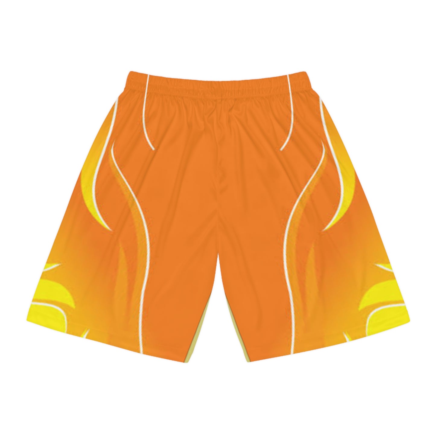 Vibrant Flame Basketball Shorts, Sportswear, Gym Gear, Summer Shorts, Activewear, Outdoor Activities