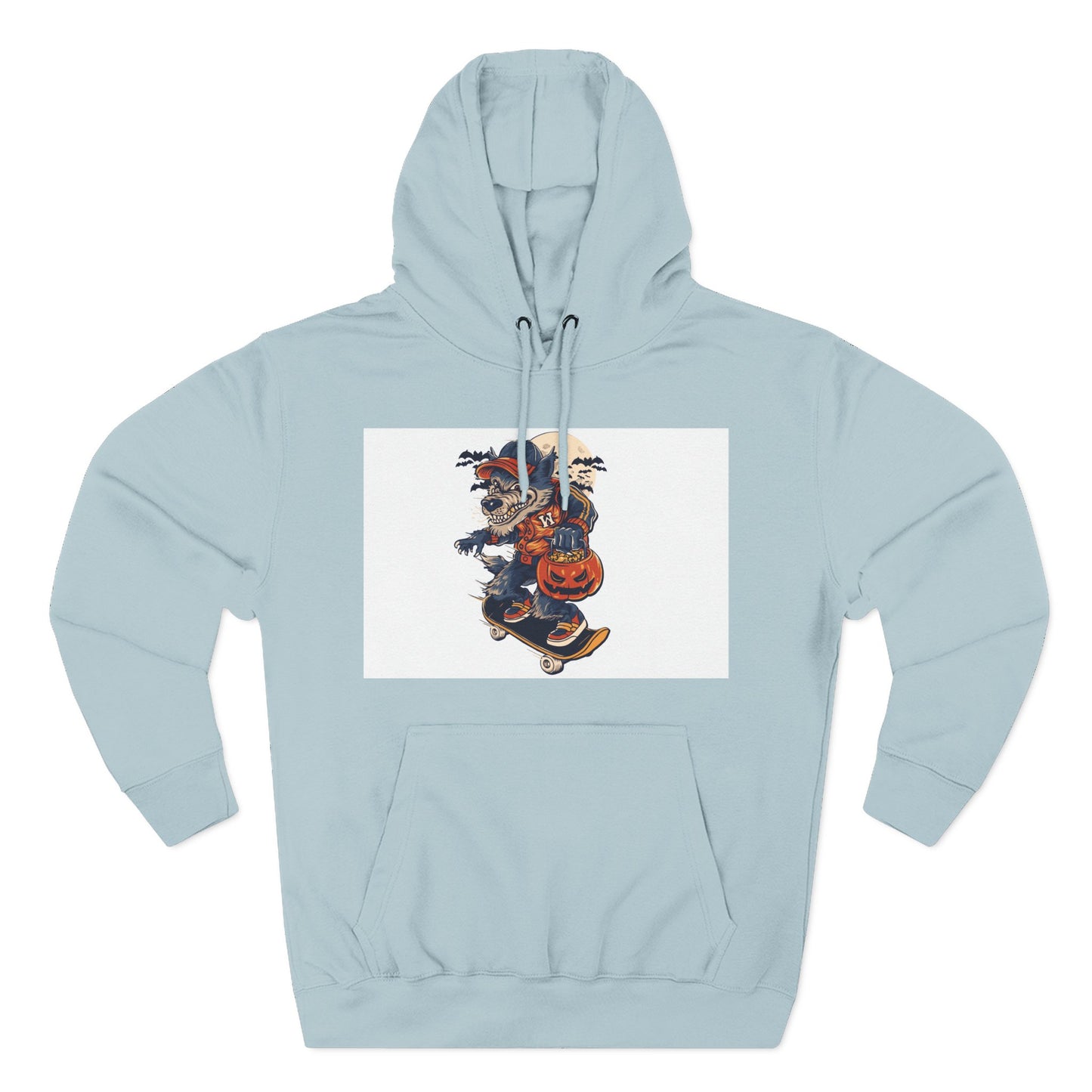 Fleece Hoodie with Halloween Design, Cozy Sweatshirt, Fall Fashion, Gift for Her, Casual Layering